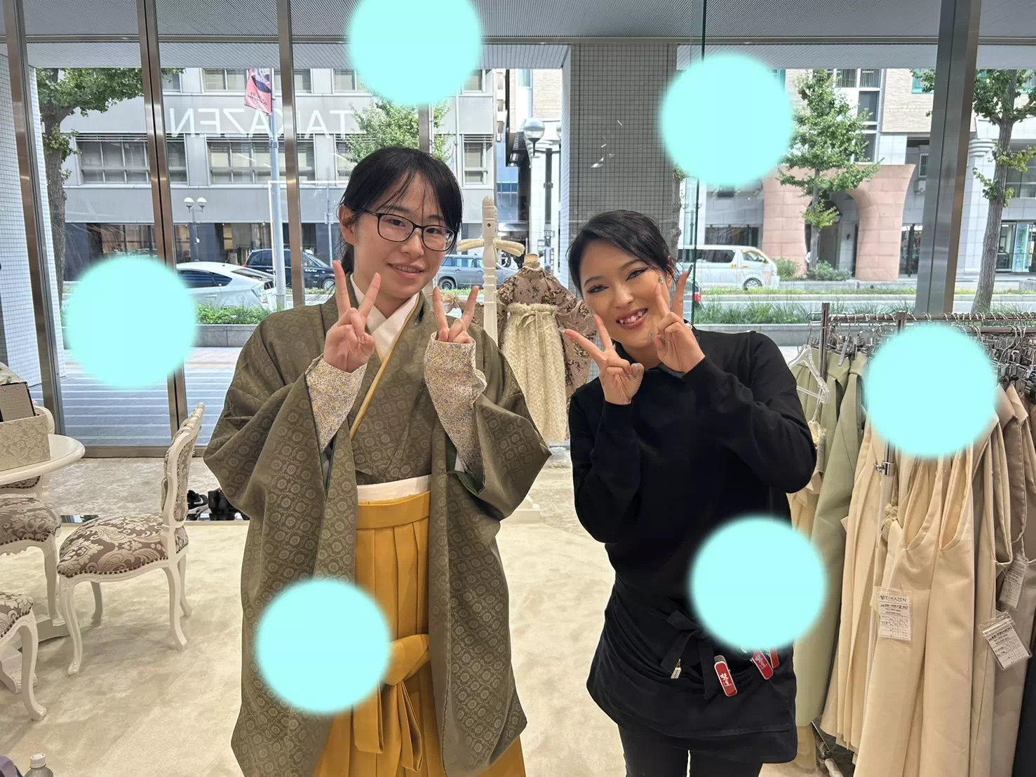 TAKAZEN神戸店　前撮り撮影会　イマドキ　カワイイ　コディネート　振袖　レンタル　袴　