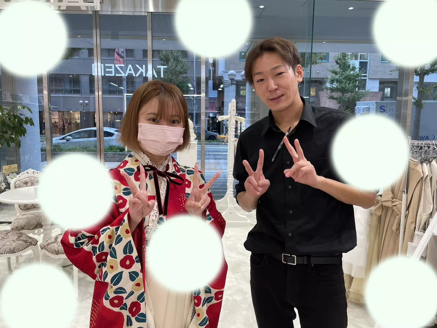 TAKAZEN神戸店　リボン　　レトロ　　前撮り撮影会　イマドキ　カワイイ　コディネート　袴　レンタル　　