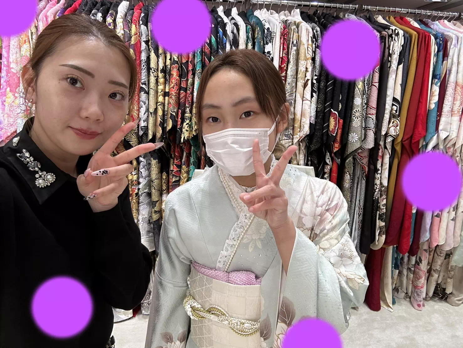 TAKAZEN神戸店　前撮り撮影会　イマドキ　カワイイ　コディネート　振袖　レンタル　袴　