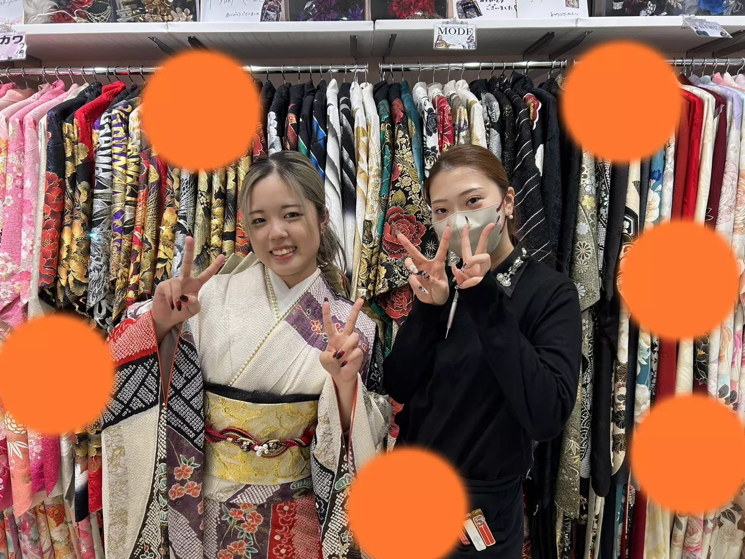 TAKAZEN神戸店　前撮り撮影会　イマドキ　カワイイ　コディネート　振袖　レンタル　袴　