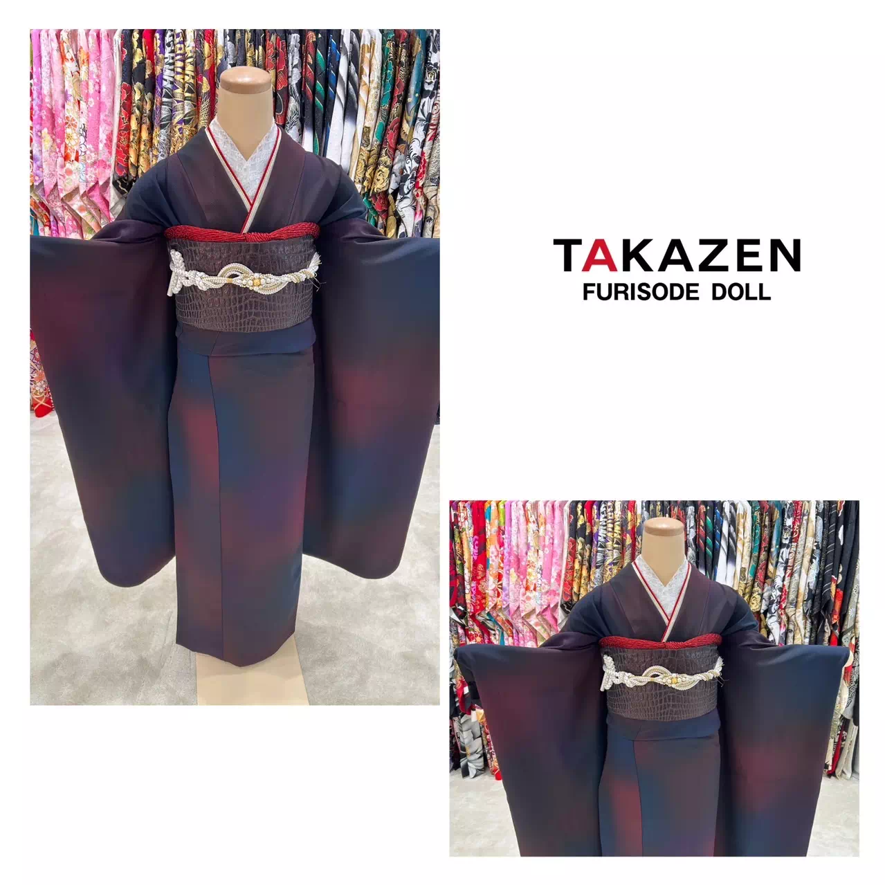 TAKAZEN神戸店　前撮り撮影会　イマドキ　カワイイ　コディネート　振袖　レンタル　袴　
