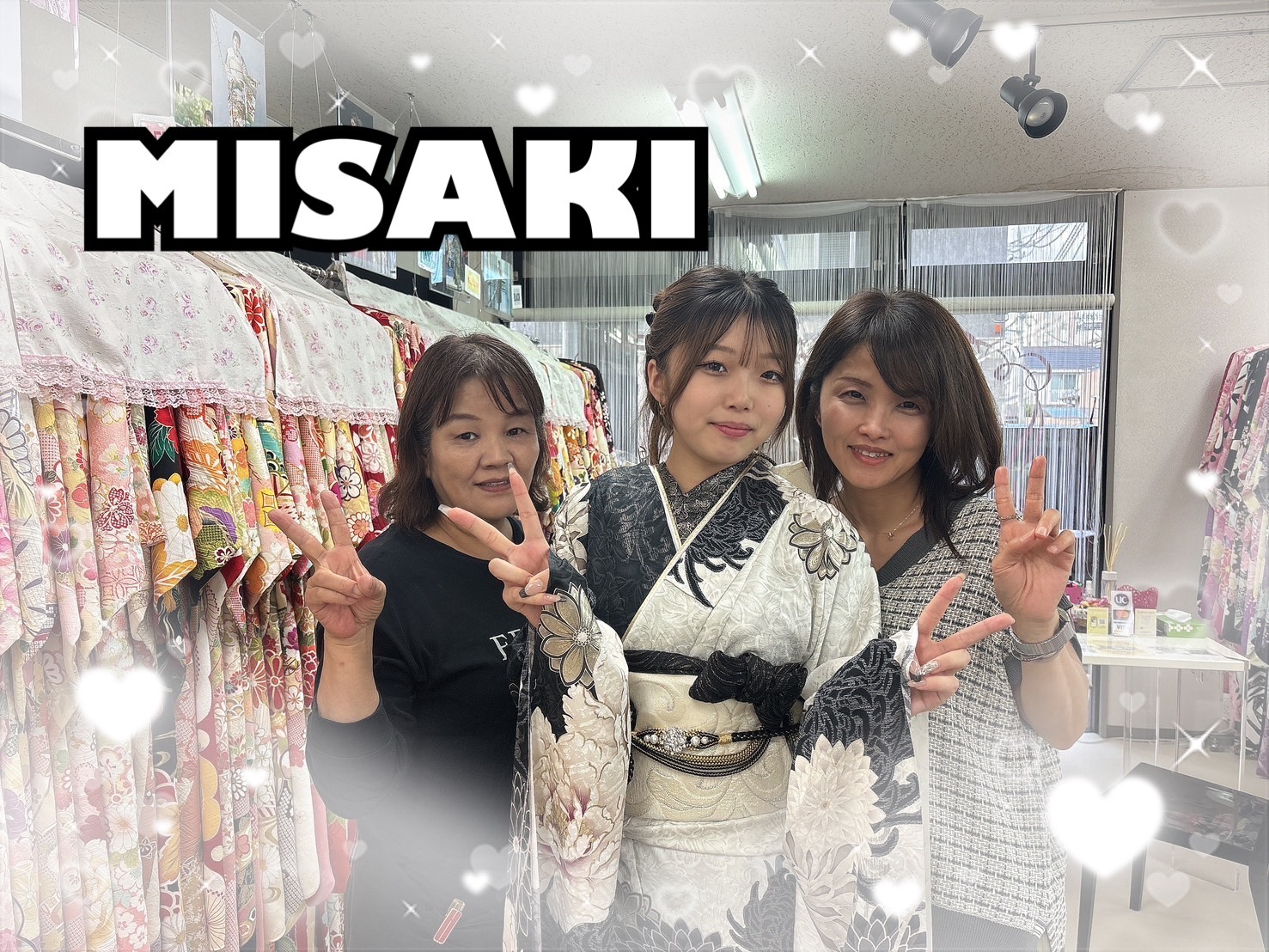 前撮り　撮影会　振袖　レンタル　奈良　きれい　かわいい　くすみ　ガーリー　古典　イマドキ　九重×中村里砂　トレンドアイボリー/黒　牡丹柄　大人っぽい　上品　おしゃれ　モノトーン振袖　片身替わり
