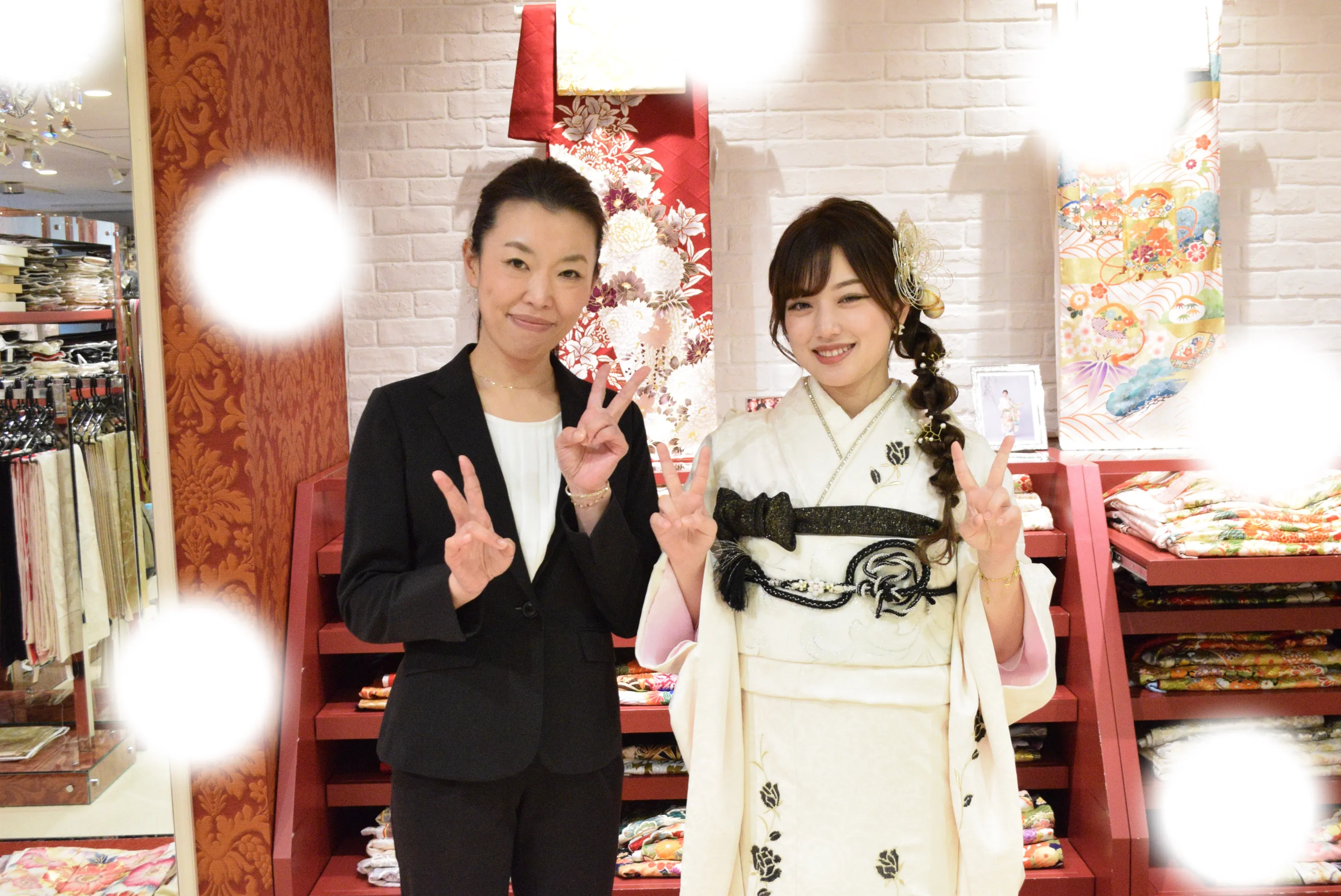 成人式　前撮り　梅田　白　ヴィンテージ　おしゃれ　カワイイ