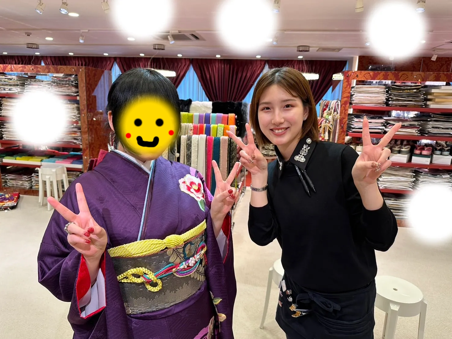 成人式　振袖　レンタル　大阪梅田　紫　古典　かっこいい　個性派