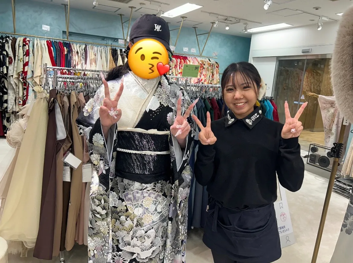 前撮り　振袖　撮影会　モード　　キラキラ　シルバー振袖