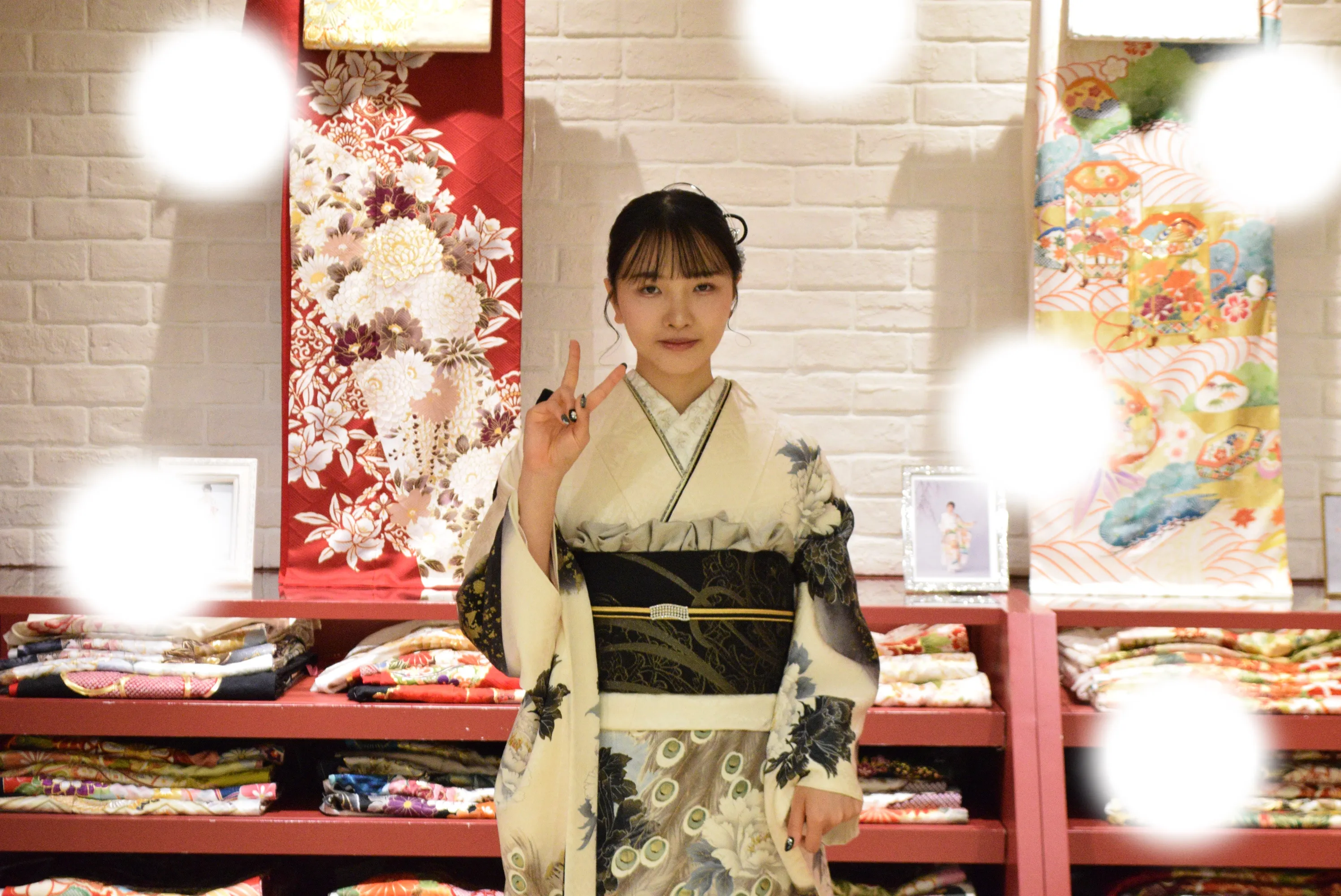 成人式　前撮り　梅田　白　ヴィンテージ　カワイイ　かっこいい