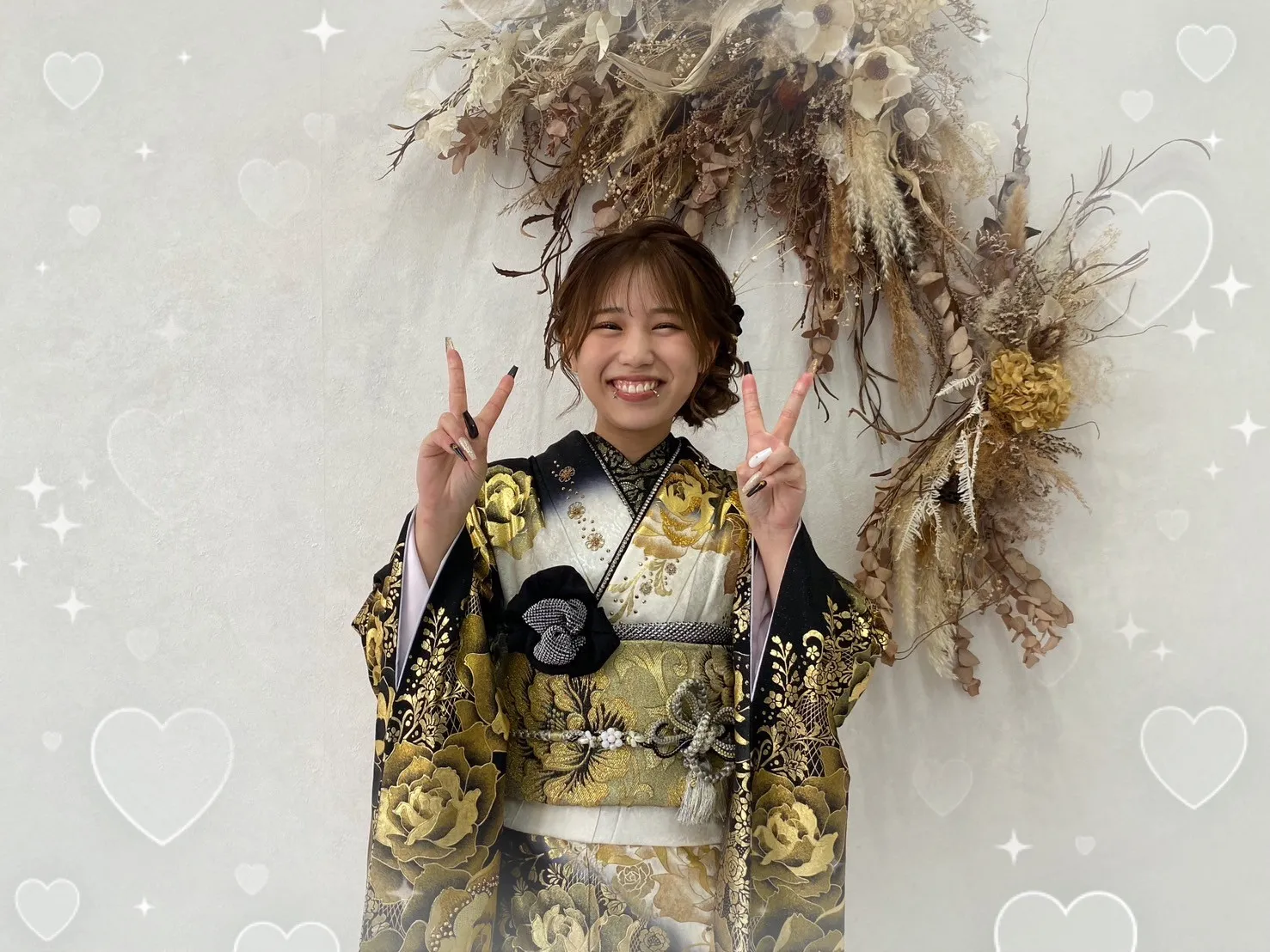 成人式　振袖　奈良　橿原　TAKAZEN　帯　袋帯　アレンジ　かわいい　オシャレ　華やか　飾り紐