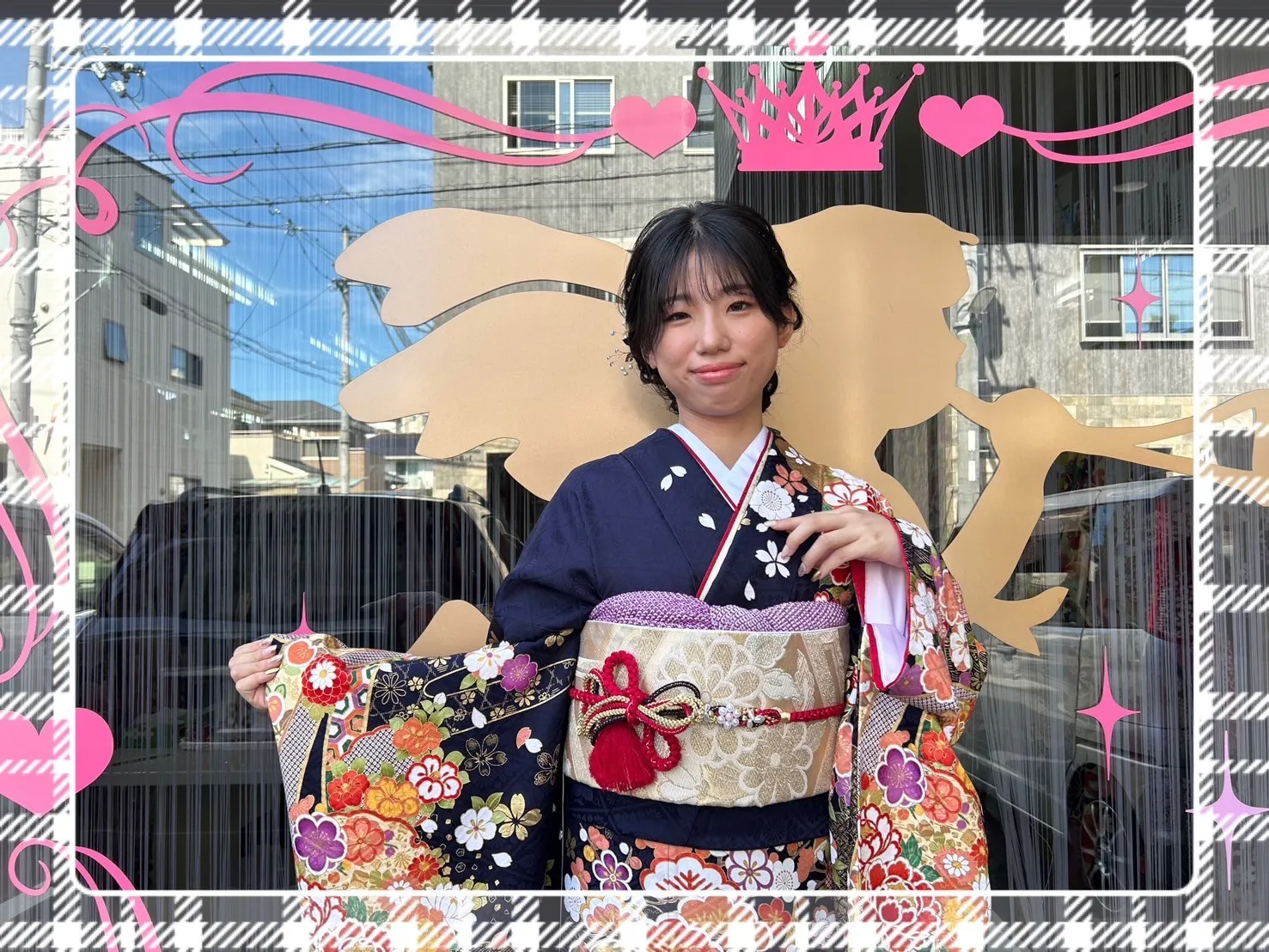 前撮り　撮影会　振袖　レンタル　奈良　きれい　かわいい　くすみ　ガーリー　古典　イマドキ
