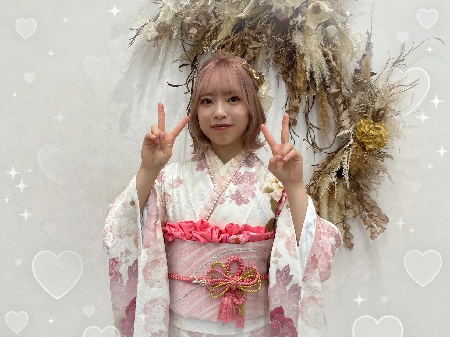 振袖　レンタル　可愛い　おしゃれ　かっこいい　イマドキ　くすみ　写真　妹割