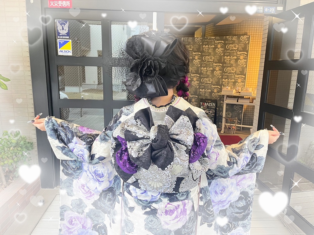 前撮り　撮影会　振袖　レンタル　奈良　きれい　かわいい　くすみ　ガーリー　古典　イマドキ