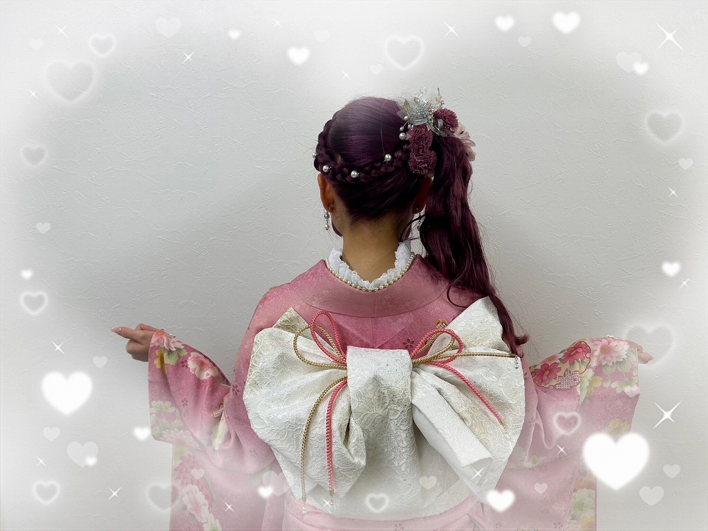 前撮り　撮影会　振袖　レンタル　奈良　きれい　かわいい　くすみ　ガーリー　古典　イマドキ