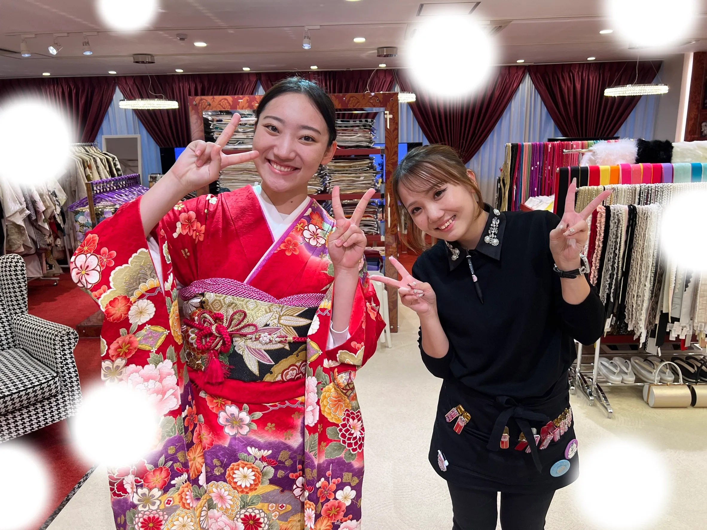 成人式 前撮り 梅田 袴 くすみカラー かわいい イマドキ 淡色 古典 タカゼン 撮影