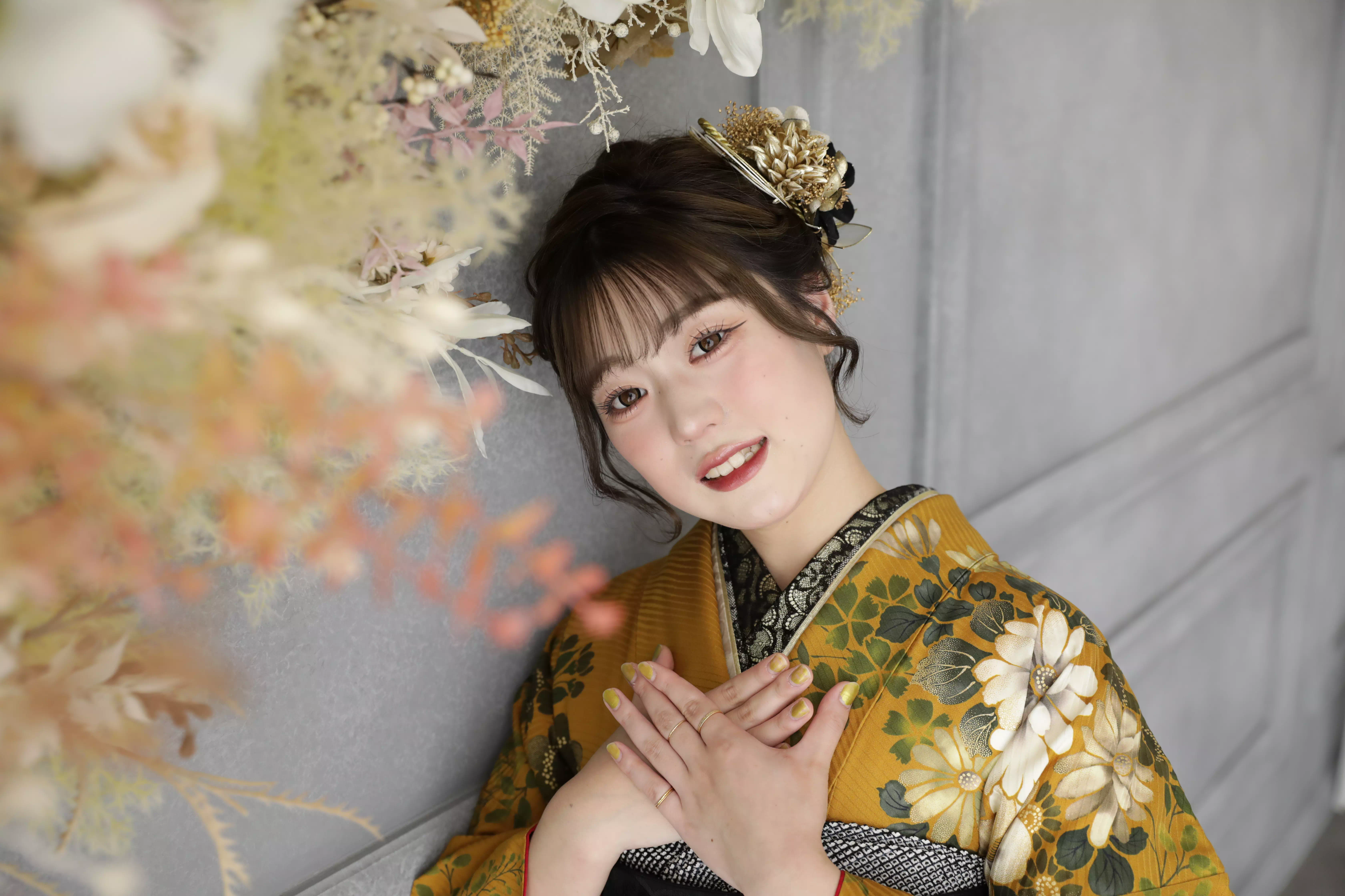 TAKAZEN神戸店　前撮り　イマドキ　カワイイ　振袖　レンタル　袴　神戸　スタジオ　新しい　盛れる　