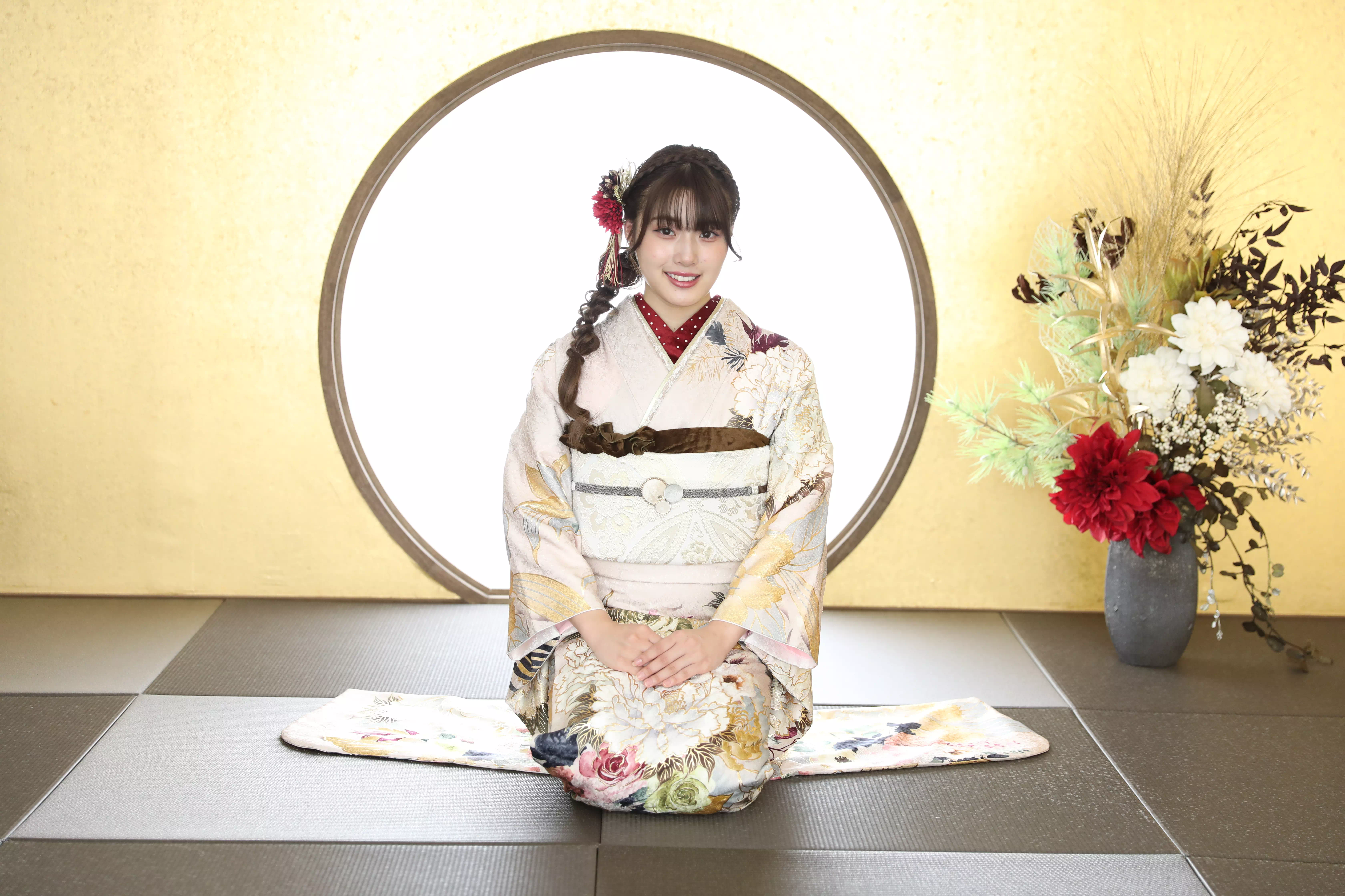 TAKAZEN神戸店　前撮り　イマドキ　カワイイ　振袖　レンタル　袴　神戸　スタジオ　新しい　盛れる　