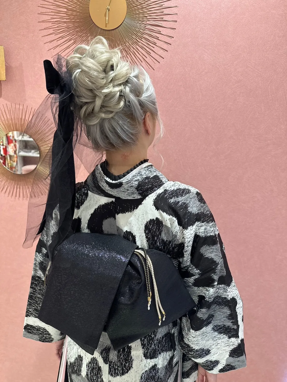 成人式振袖帯結び