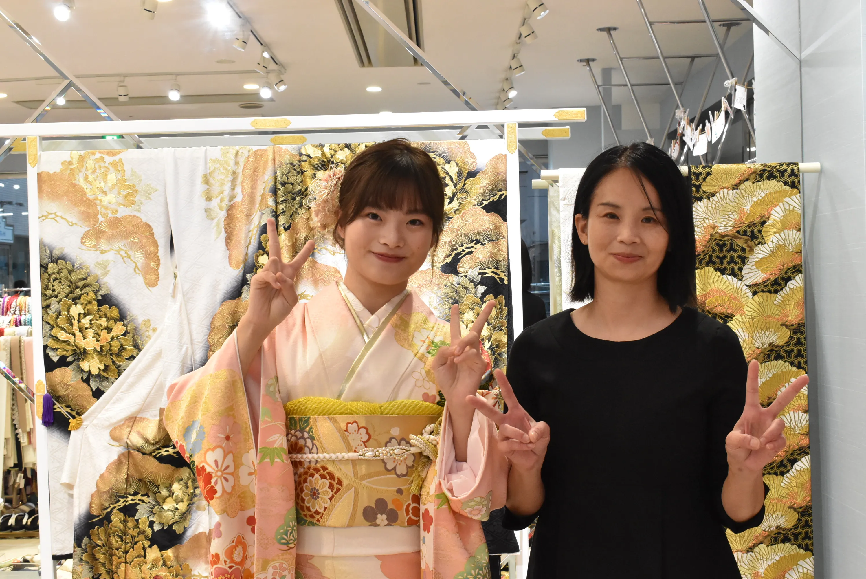 振袖　レンタル　前撮り撮影会　古典　ピンク　カワイイ　王道