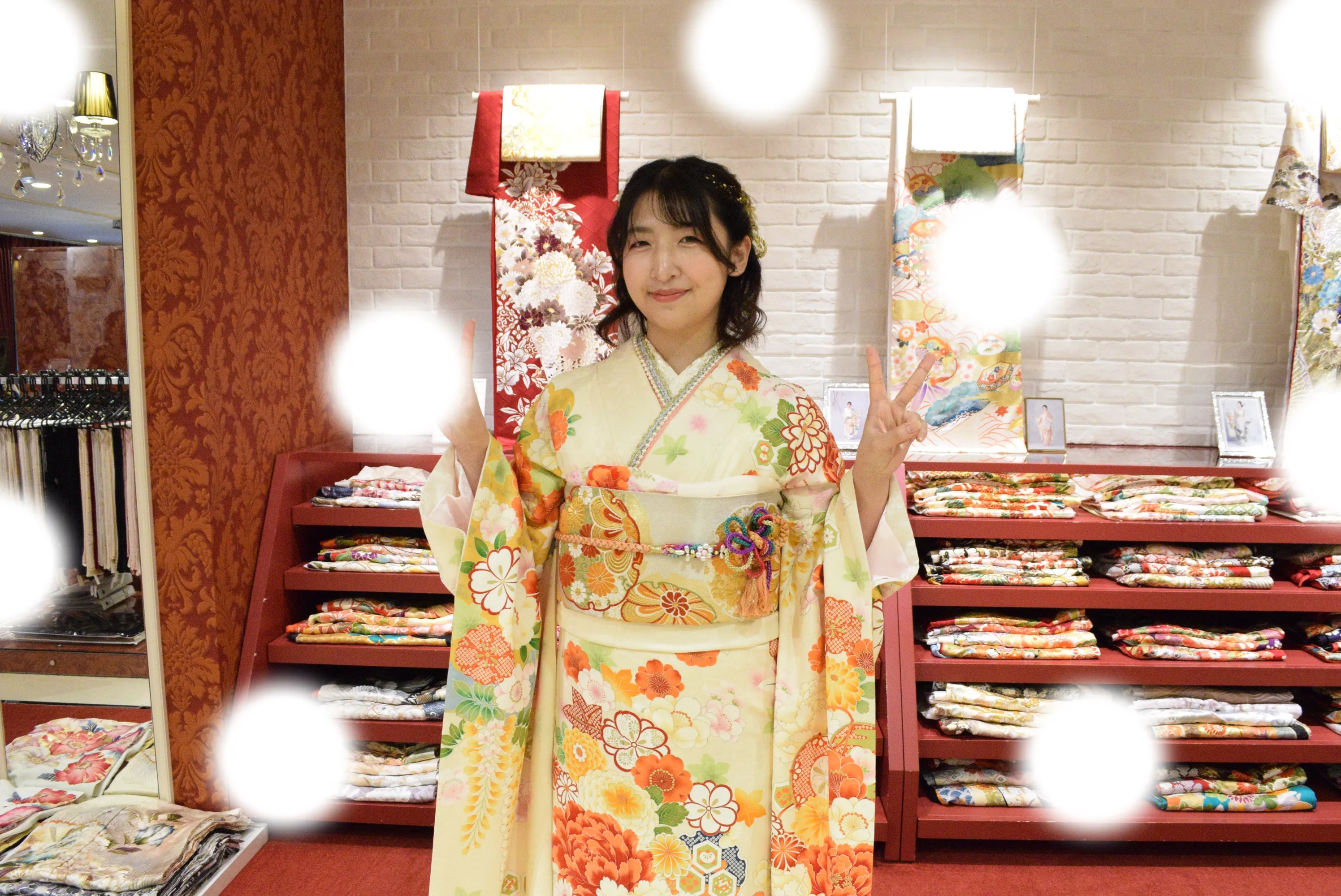 成人式　前撮り　梅田　袴　くすみカラー　かわいい　イマドキ　淡色　古典　タカゼン　撮影