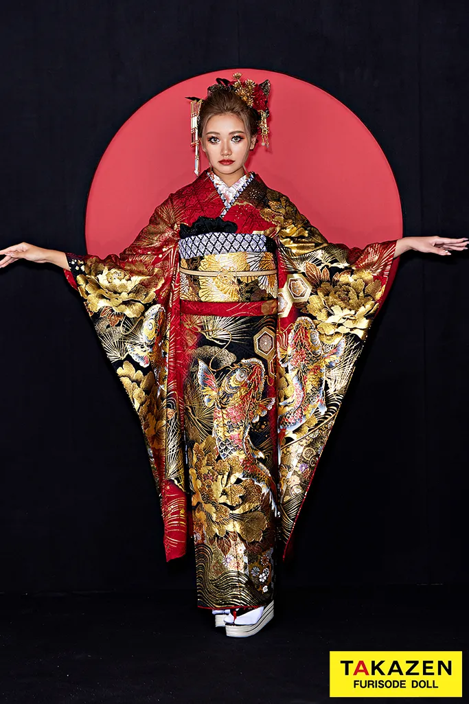 TAKAZEN　振袖　かっこいい　渋い　成人式　橿原店