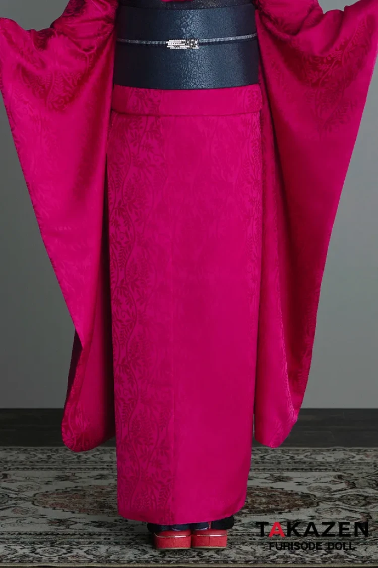 TAKAZENのレンタル振袖 ヴィンテージスタイル 紫/ワインレッド 無地 シンプル 個性的 目立つ かっこいい かぶらない 派手 香川るな【通販可】26064