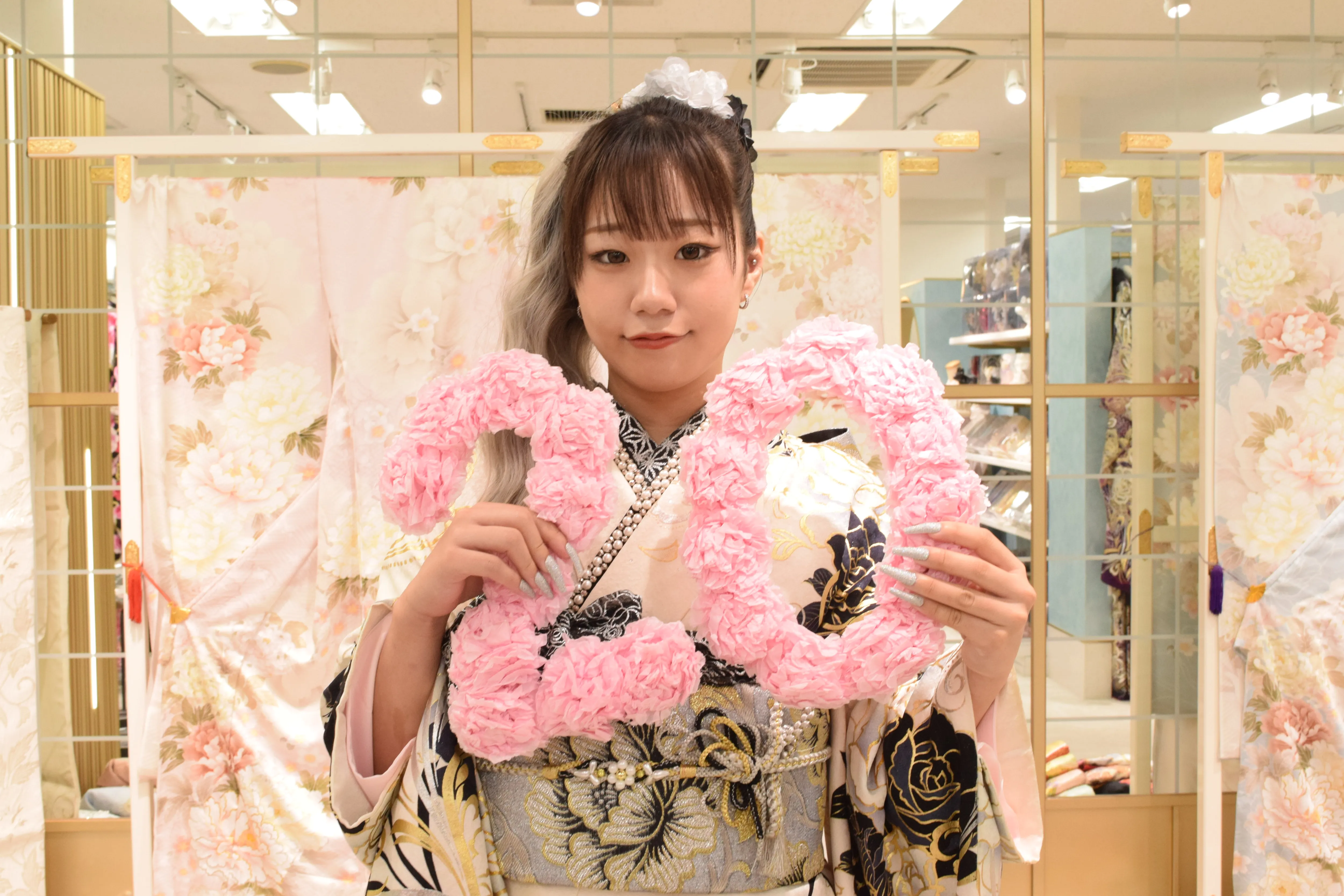 前撮り　振袖　撮影会　モード可愛いキラキラ