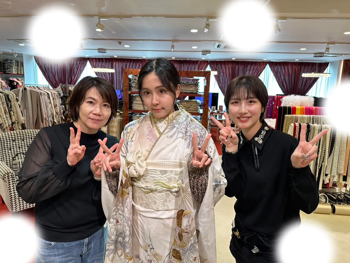 成人式　振袖　梅田　レンタル　くすみカラー　可愛い　王林　白　