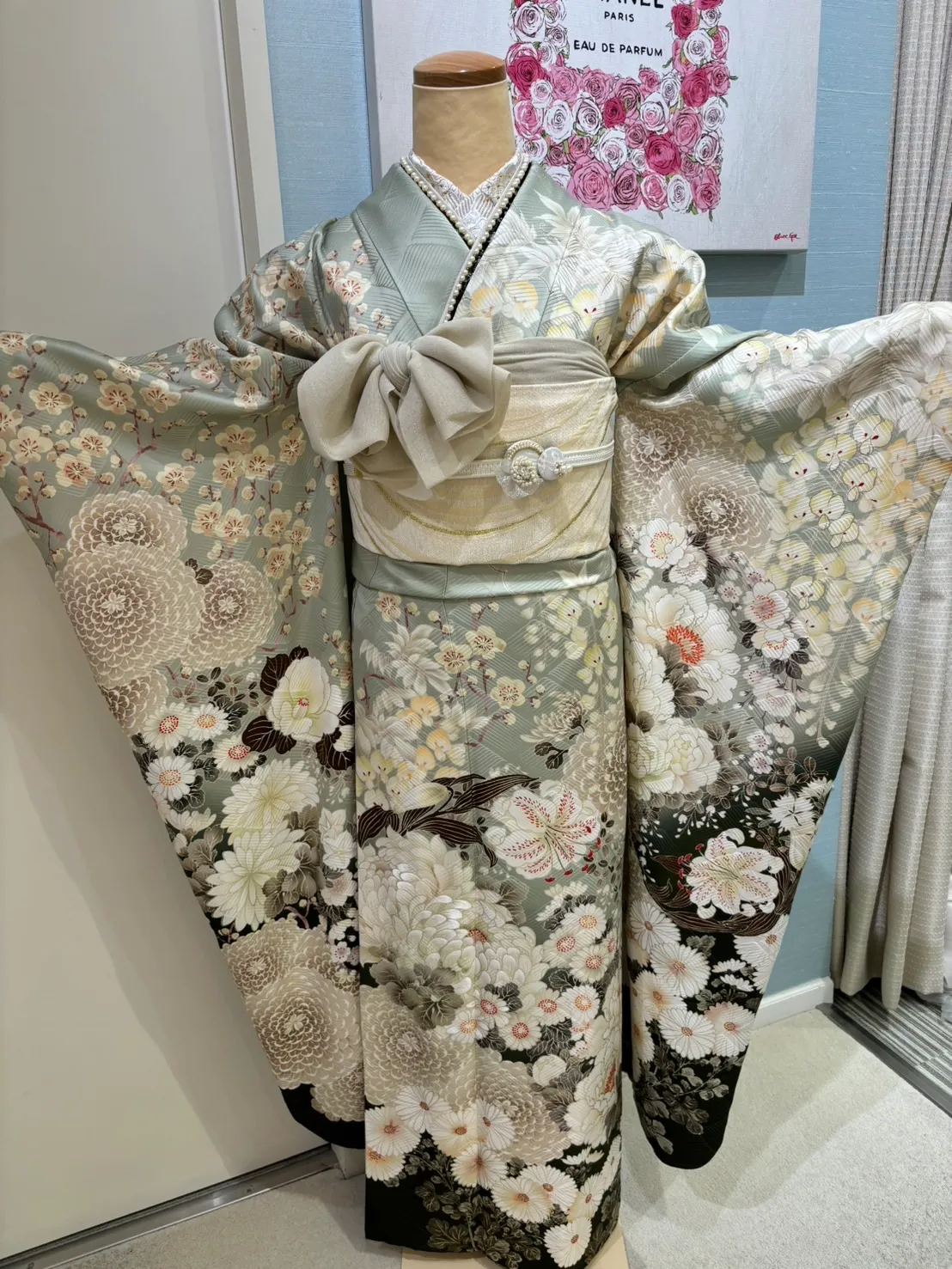 成人式　振袖レンタル　くすみカラー　吉木千紗都　華徒然