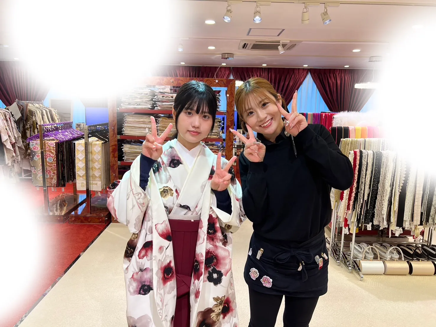 成人式　前撮り　梅田　袴　くすみカラー　かわいい　イマドキ　淡色　古典　タカゼン　撮影