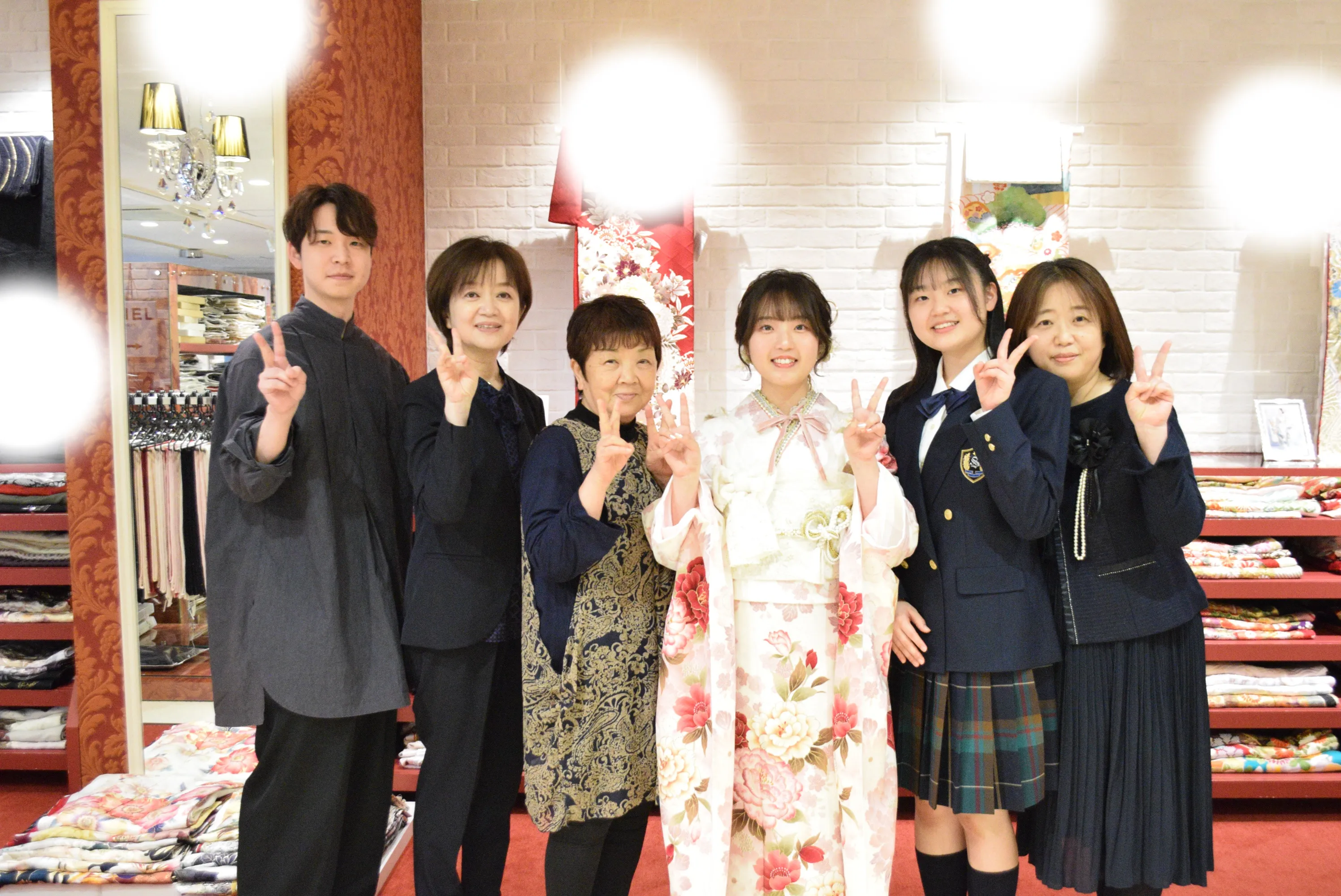 成人式　前撮り　梅田　レンタル　家族写真　可愛い　くすみガーリー　人気