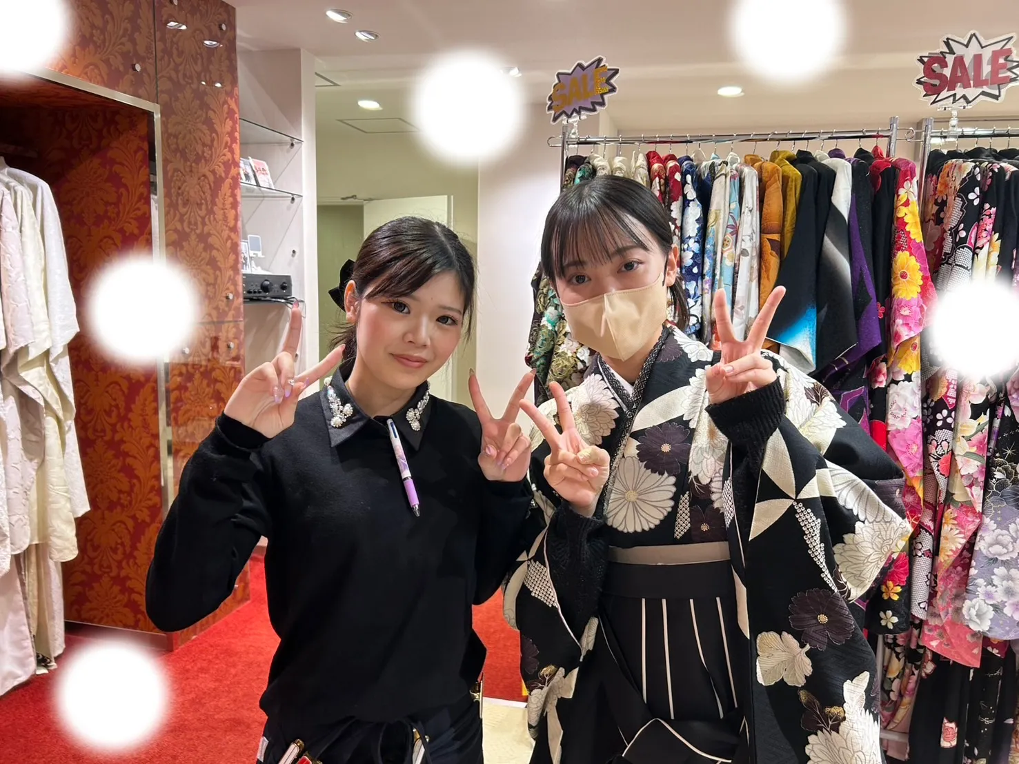 卒業式　袴　レンタル　梅田　黒　かわいい
