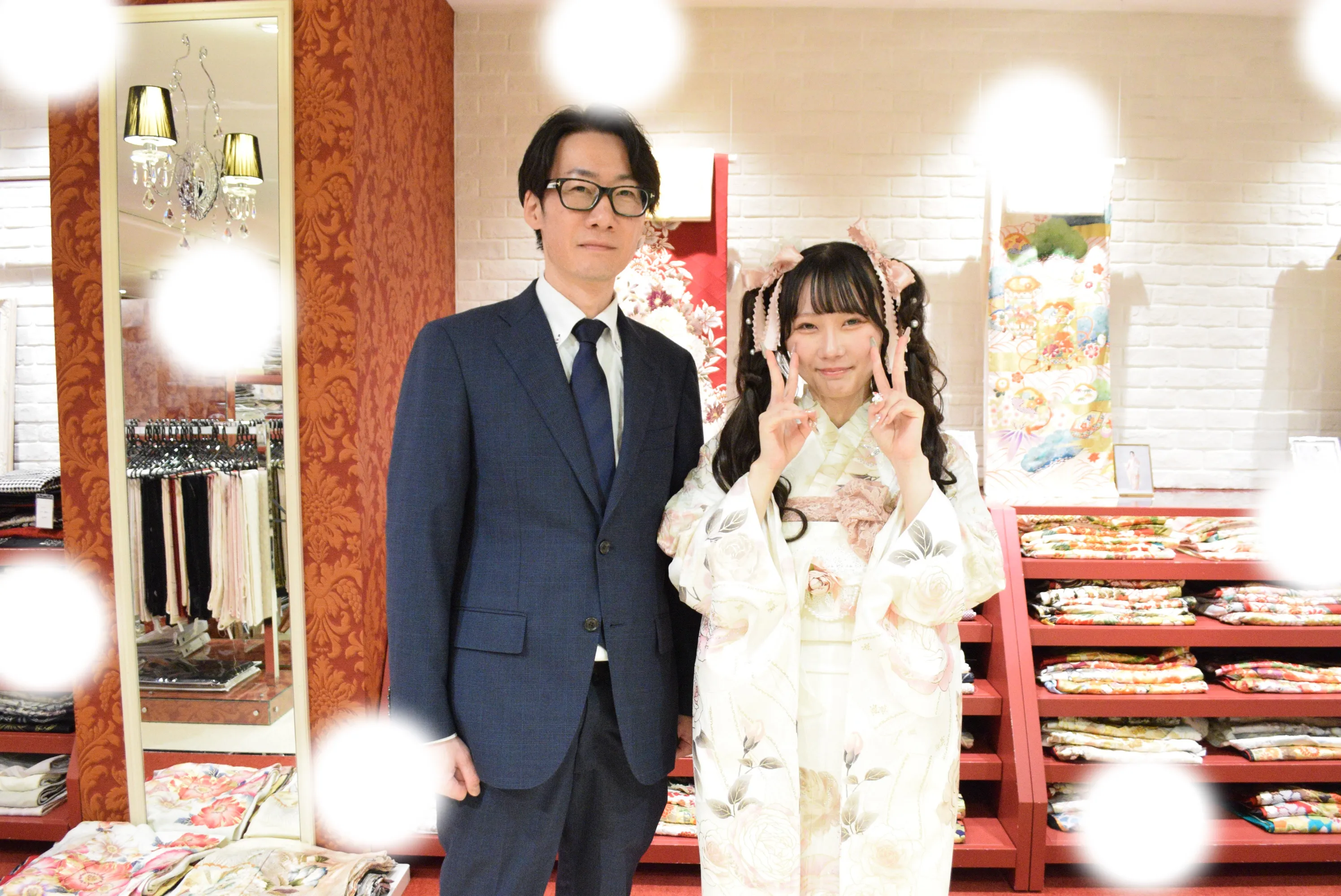 成人式　前撮り　梅田　袴　くすみカラー　かわいい　イマドキ　淡色　古典　タカゼン　撮影