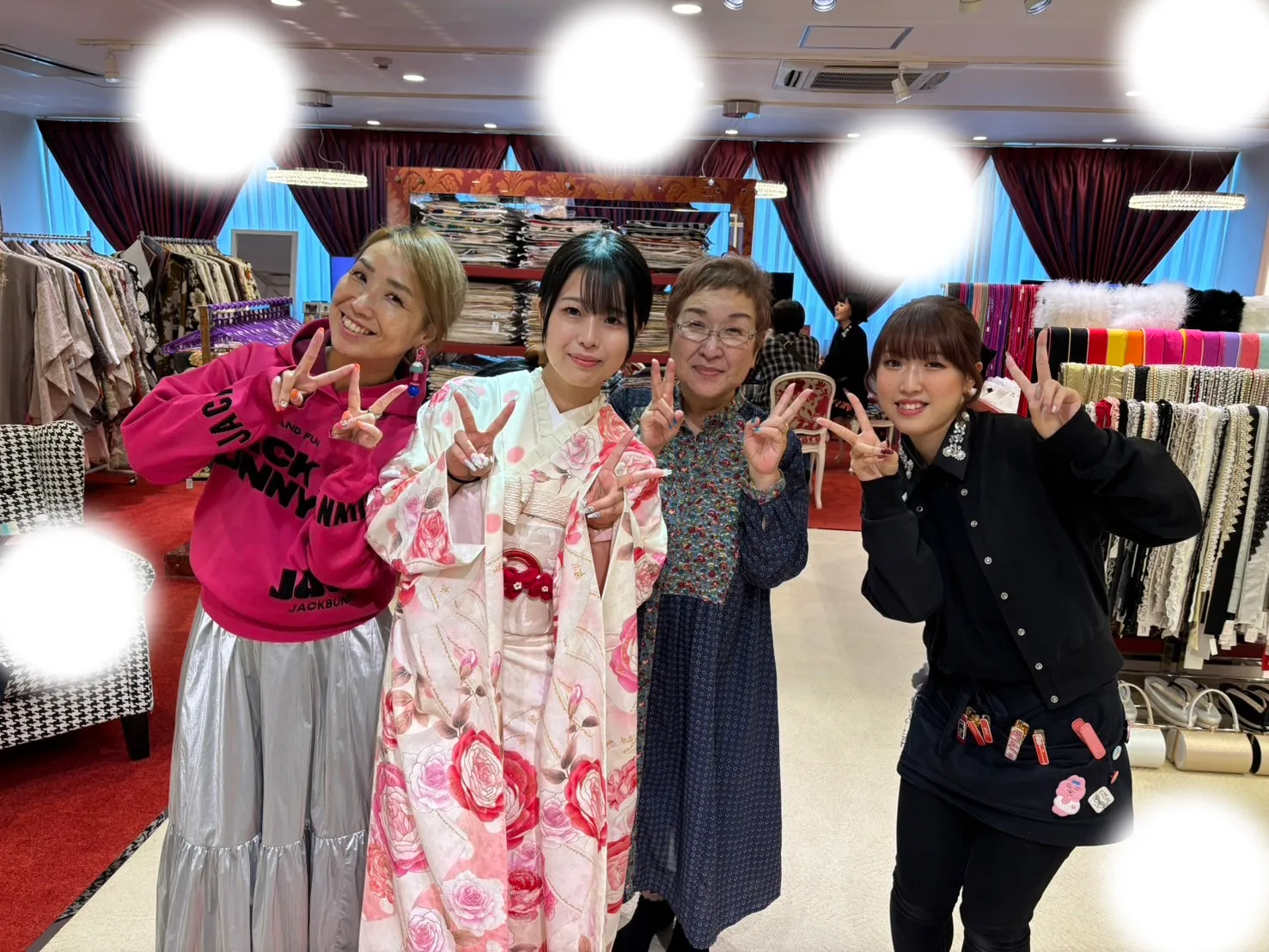 成人式　振袖　梅田　レンタル　人気　可愛い　キラキラ　ピンク
