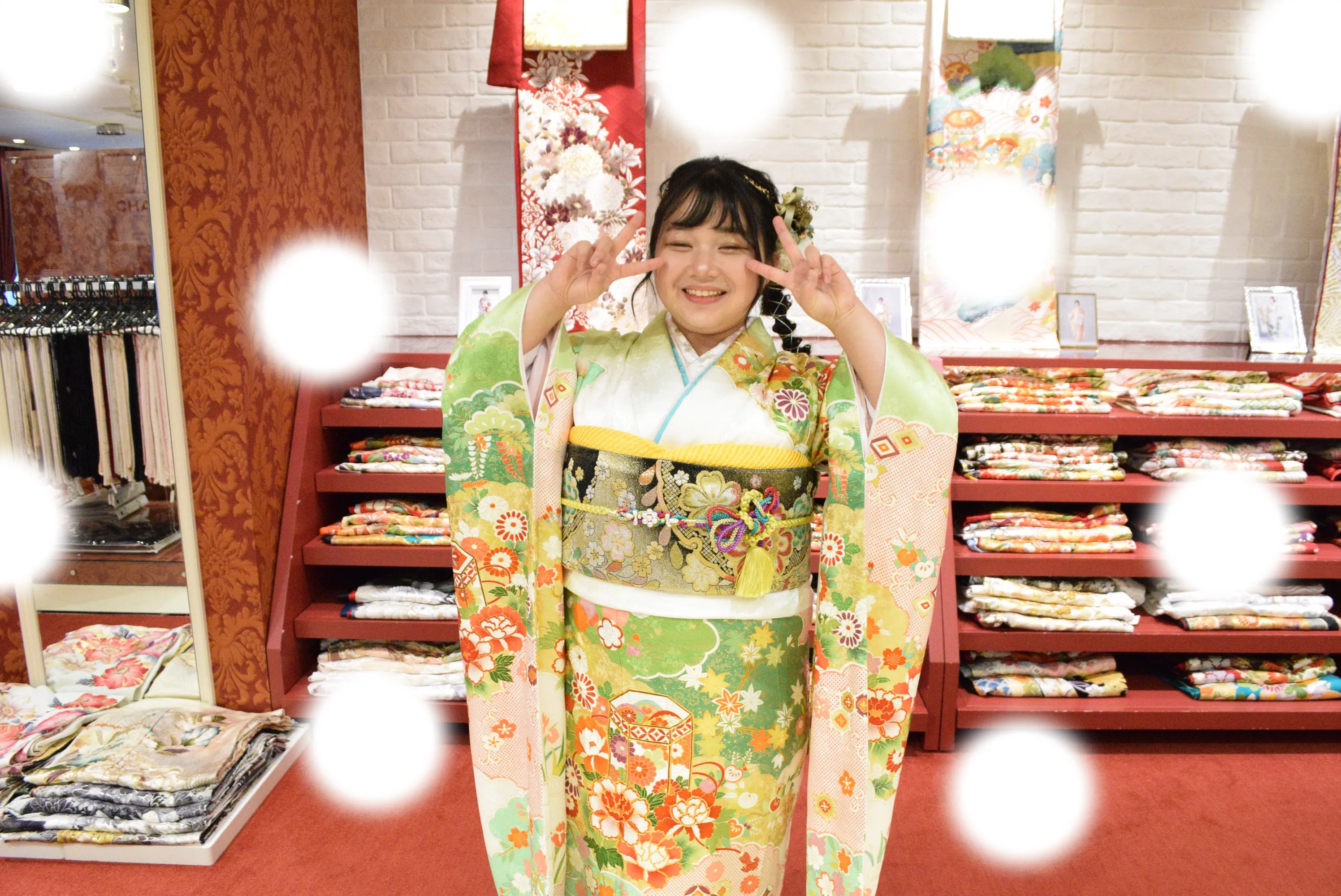 成人式　前撮り　梅田　袴　くすみカラー　かわいい　イマドキ　淡色　古典　タカゼン　撮影