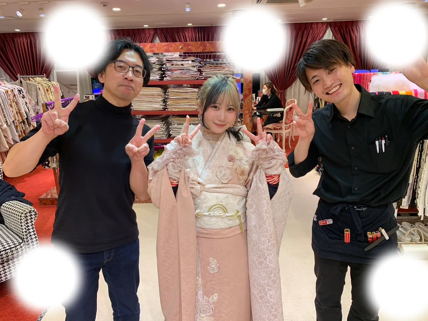 成人式　前撮り　梅田　袴　くすみカラー　かわいい　イマドキ　淡色　古典　タカゼン　撮影