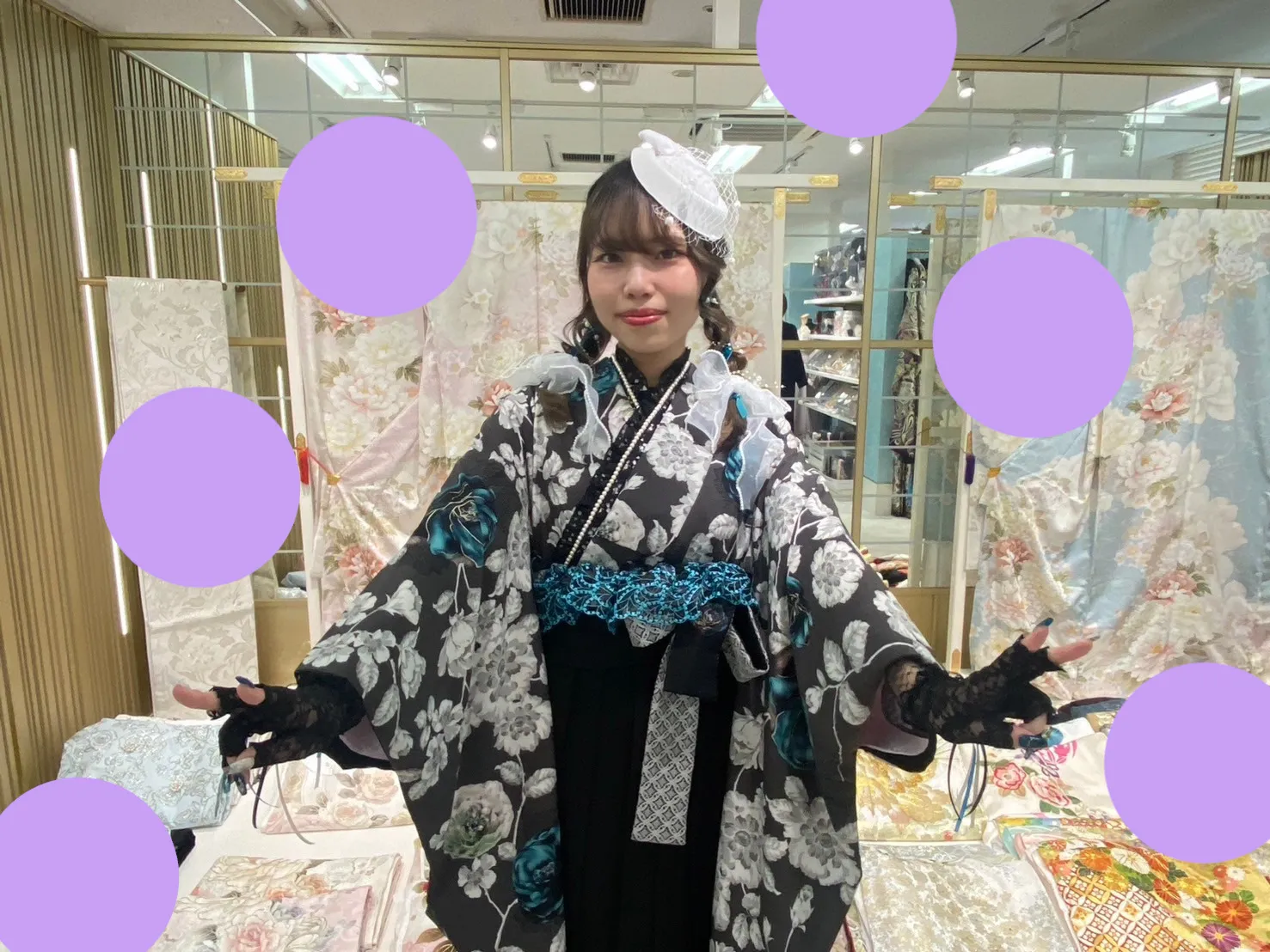 前撮り　袴　撮影会ヴィンテージ可愛い
