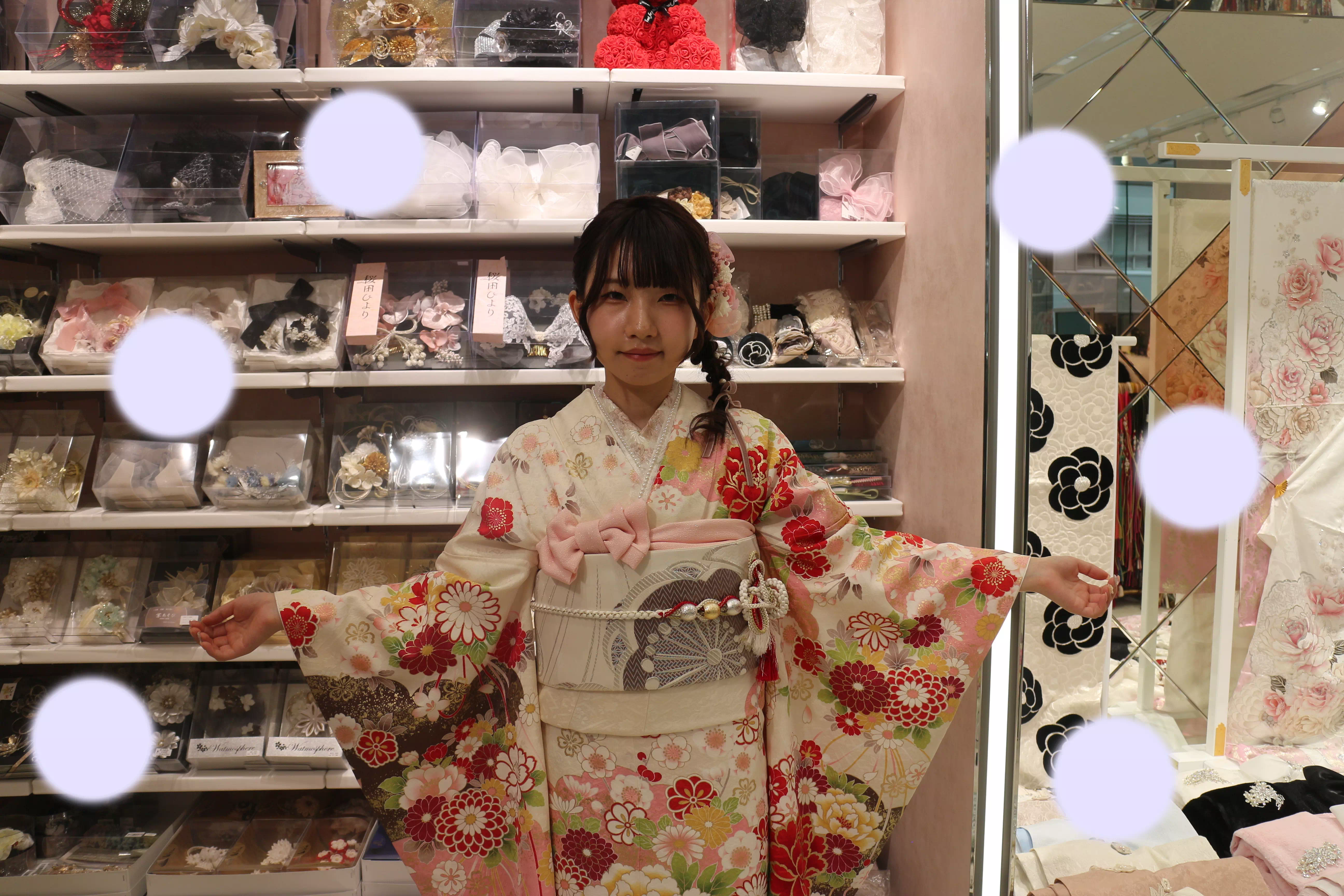 TAKAZEN神戸店　前撮り撮影会　イマドキ　カワイイ　コディネート　振袖　レンタル　袴　