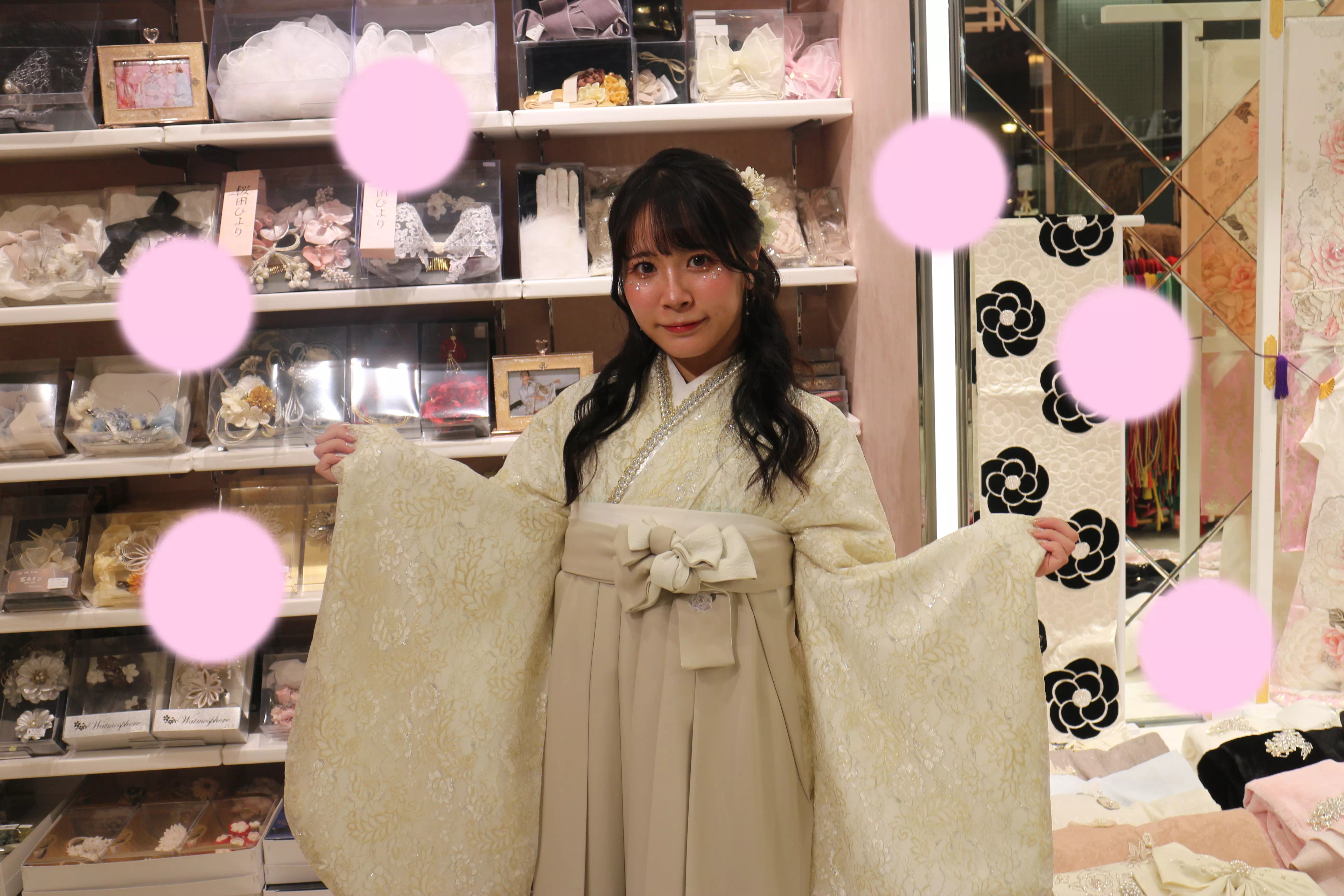 TAKAZEN神戸店　前撮り撮影会　イマドキ　カワイイ　コディネート　振袖　レンタル　袴　