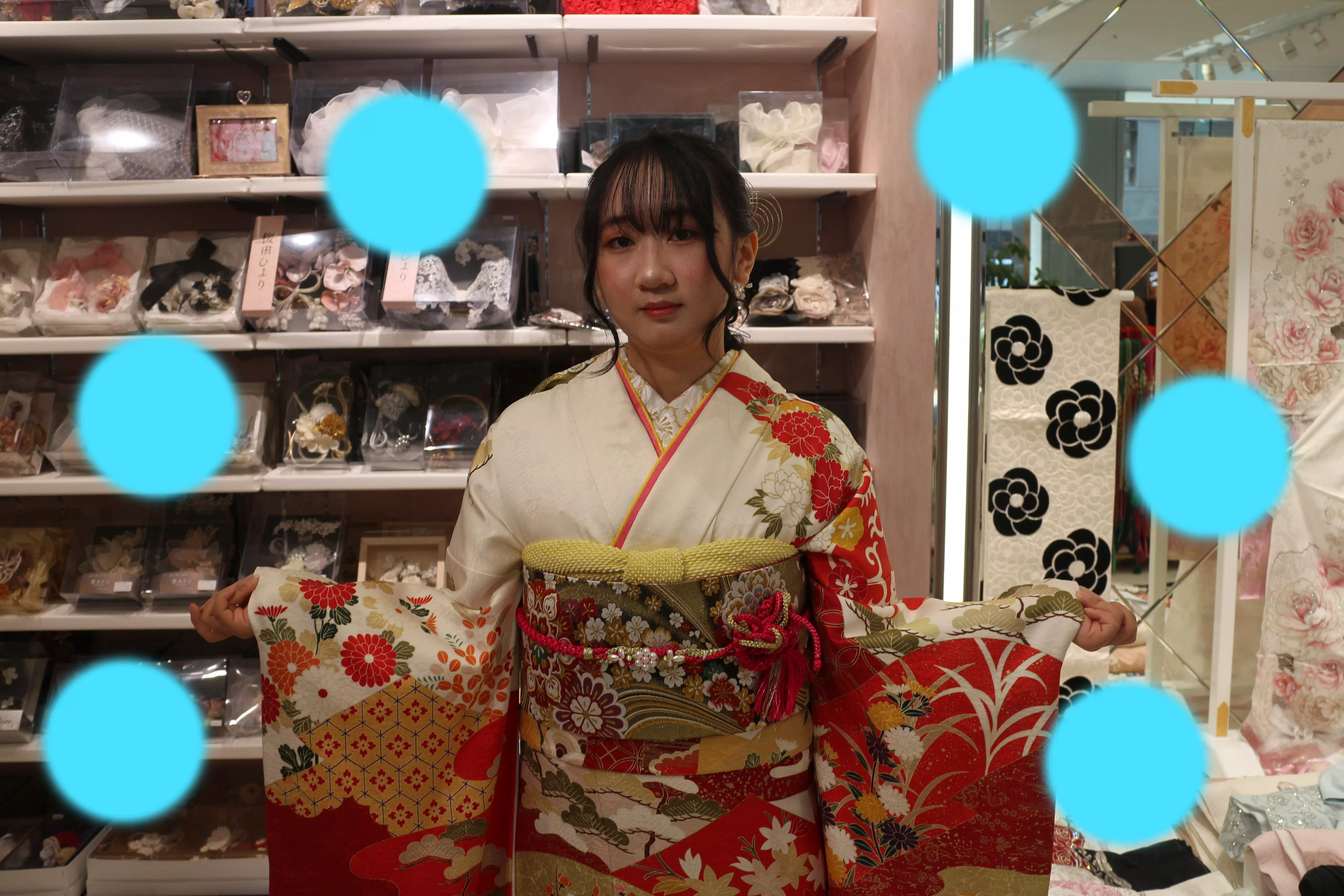 TAKAZEN神戸店　前撮り撮影会　イマドキ　カワイイ　コディネート　振袖　レンタル　袴　