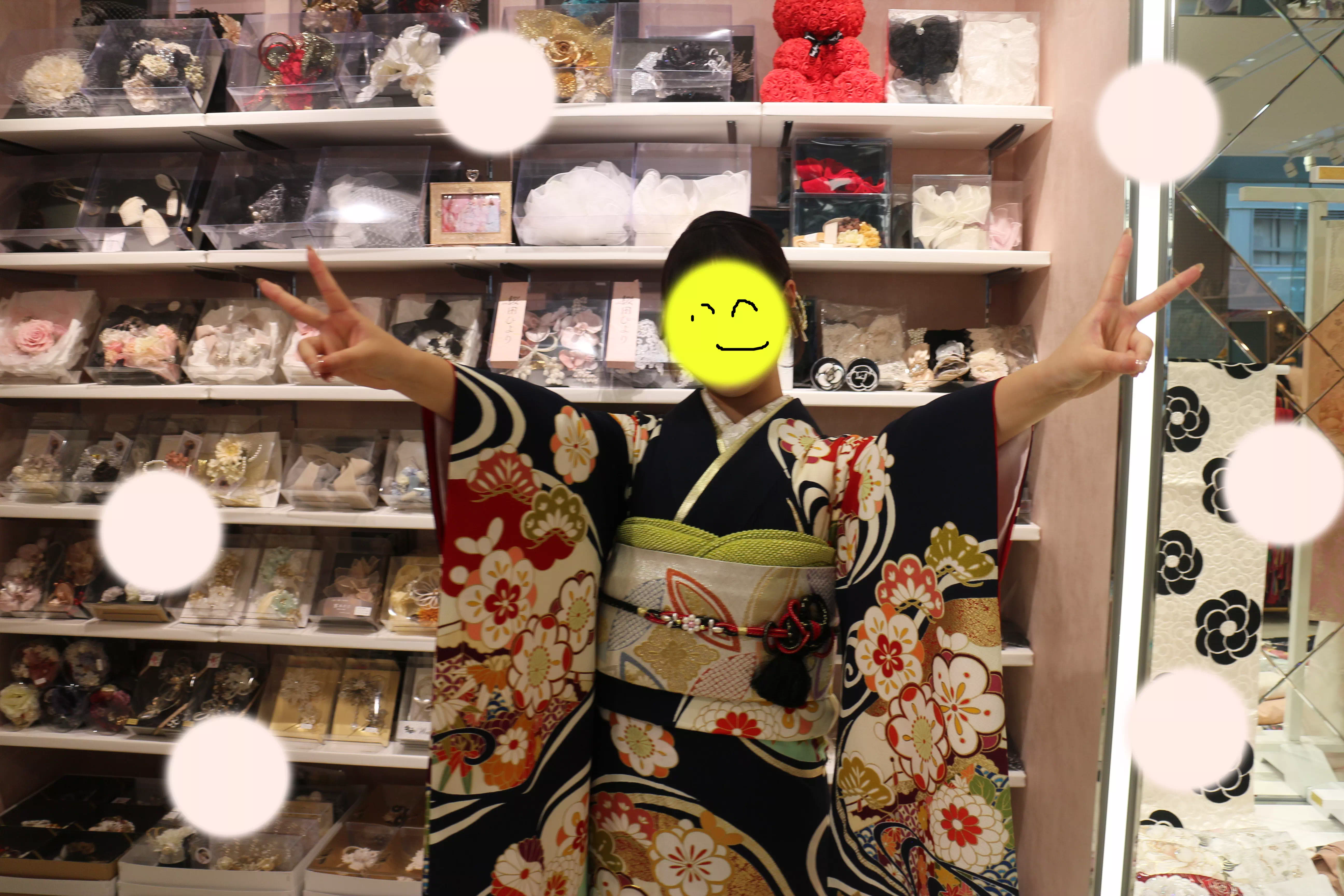 TAKAZEN神戸店　前撮り撮影会　イマドキ　カワイイ　コディネート　振袖　レンタル　袴　