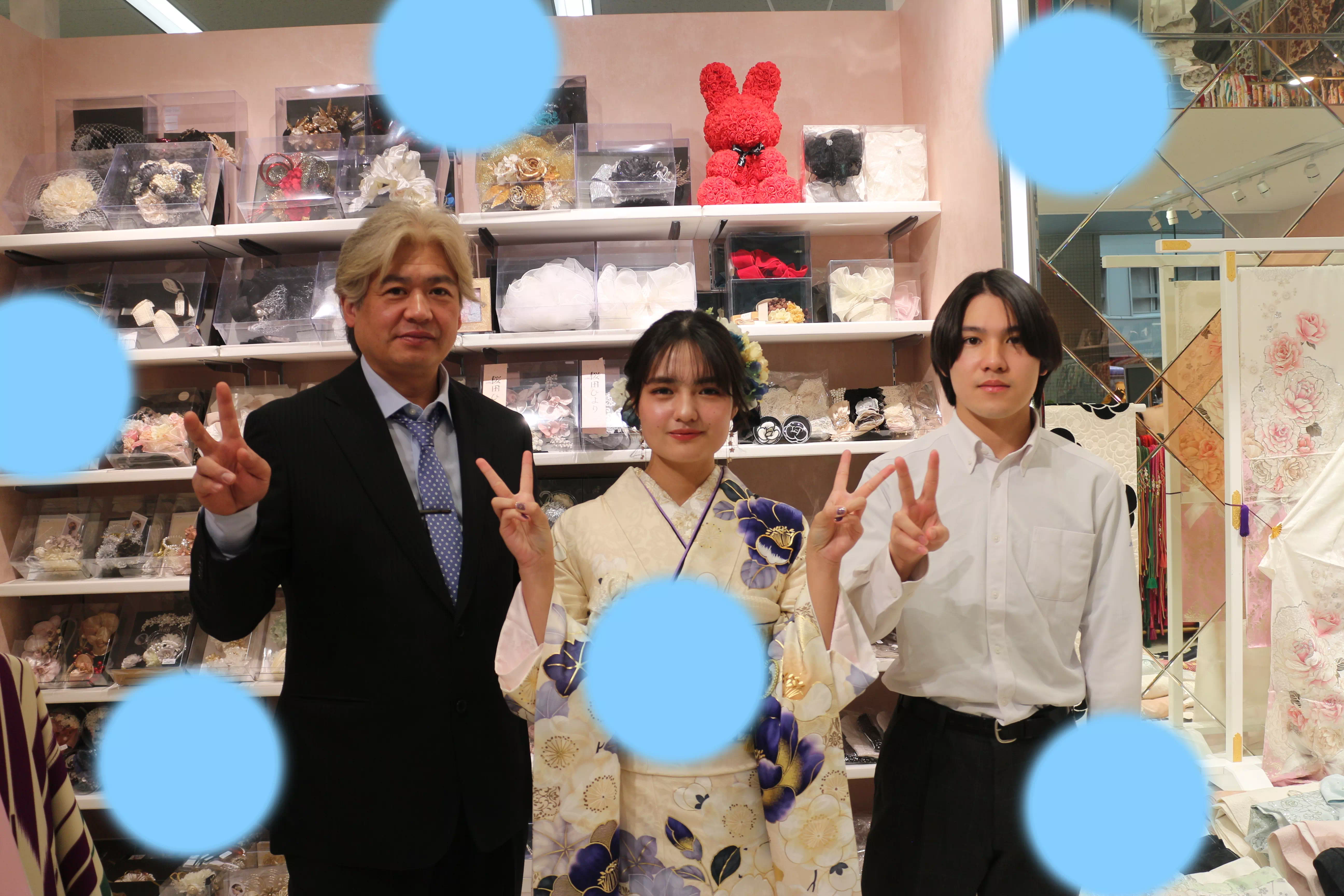 TAKAZEN神戸店　前撮り撮影会　イマドキ　カワイイ　コディネート　振袖　レンタル　袴　