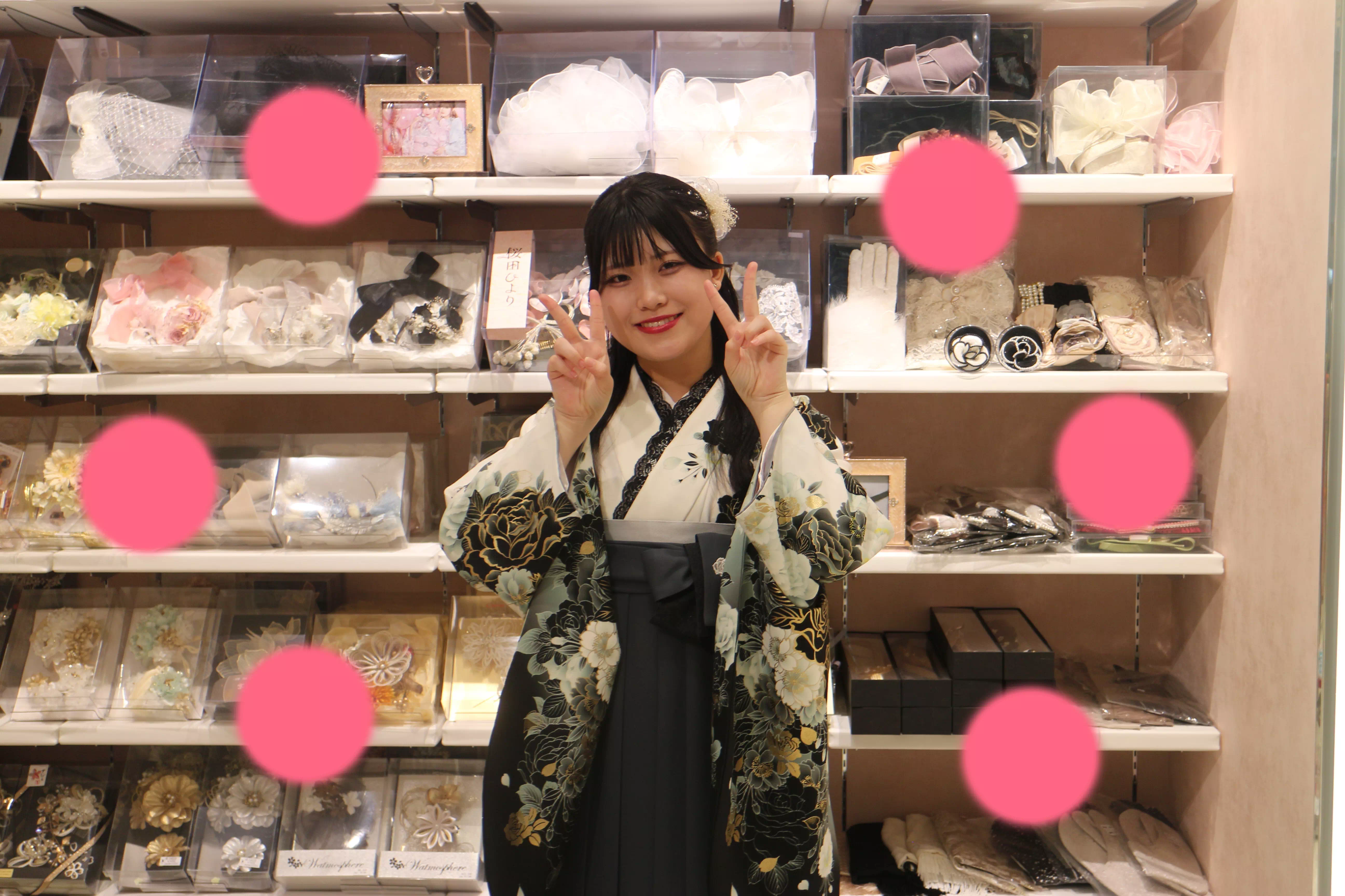 TAKAZEN神戸店　前撮り撮影会　イマドキ　カワイイ　コディネート　振袖　レンタル　袴　