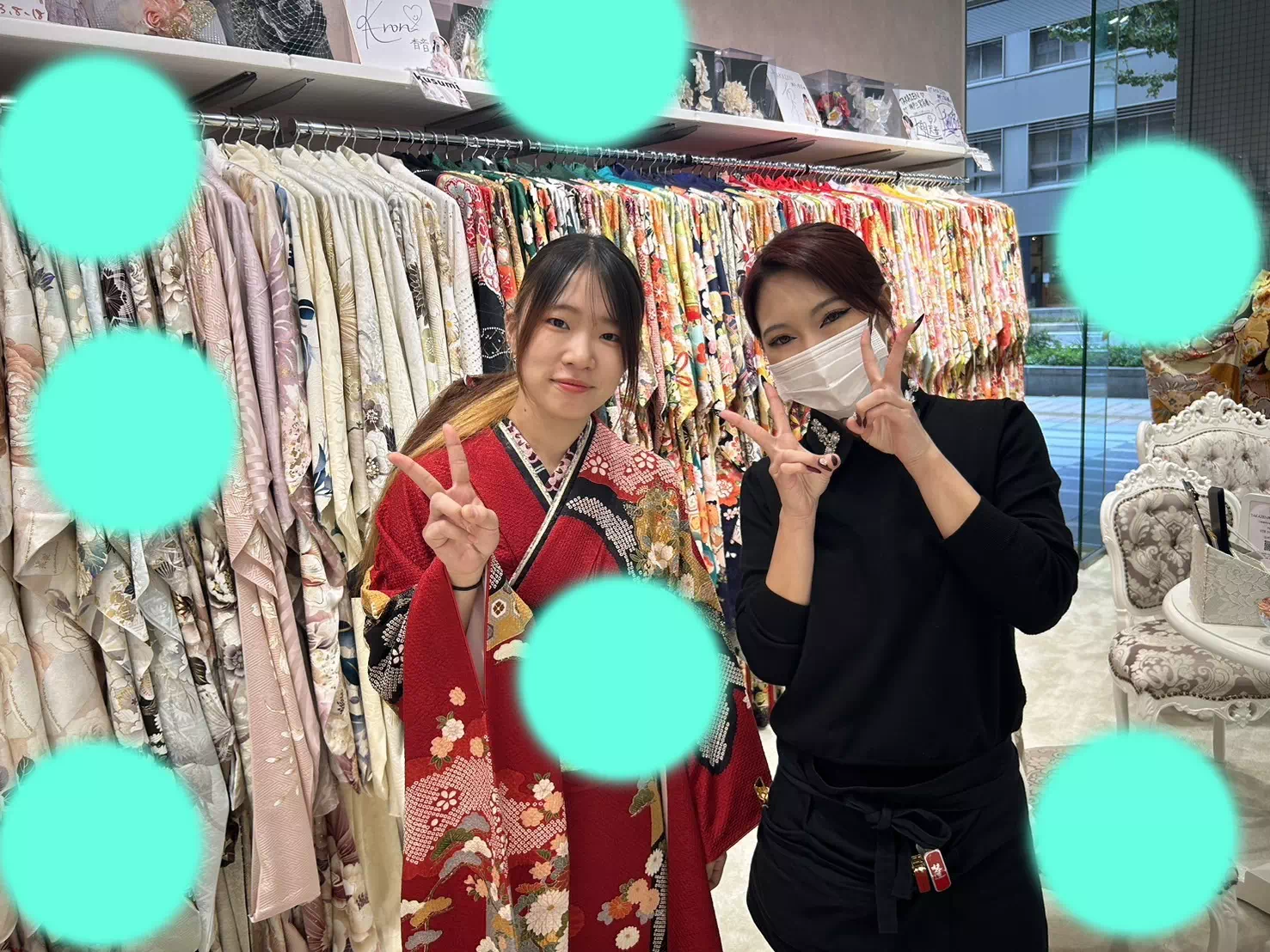 TAKAZEN神戸店　前撮り撮影会　イマドキ　カワイイ　コディネート　振袖　レンタル　ママ振　持込プラン　