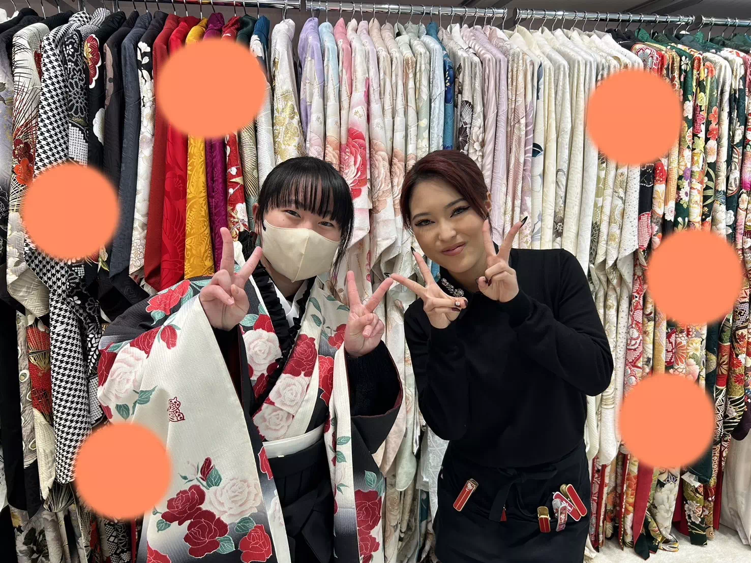 TAKAZEN神戸店　前撮り撮影会　イマドキ　カワイイ　コディネート　振袖　レンタル　袴　