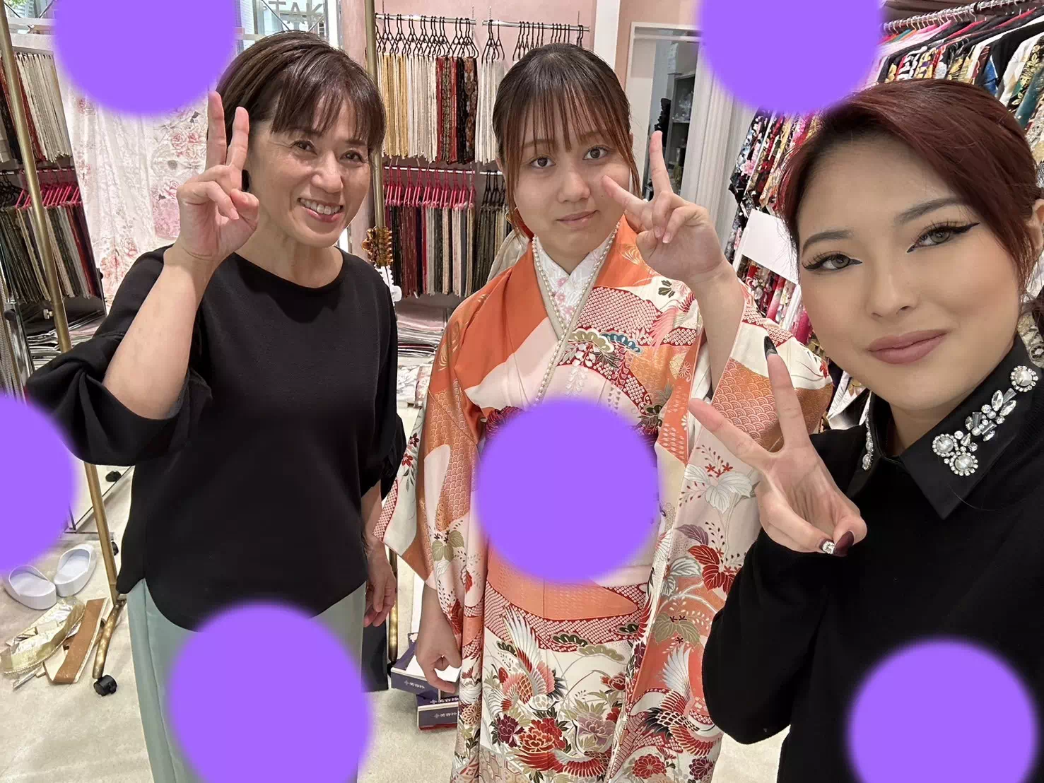TAKAZEN神戸店　前撮り撮影会　イマドキ　カワイイ　コディネート　振袖　レンタル　袴　