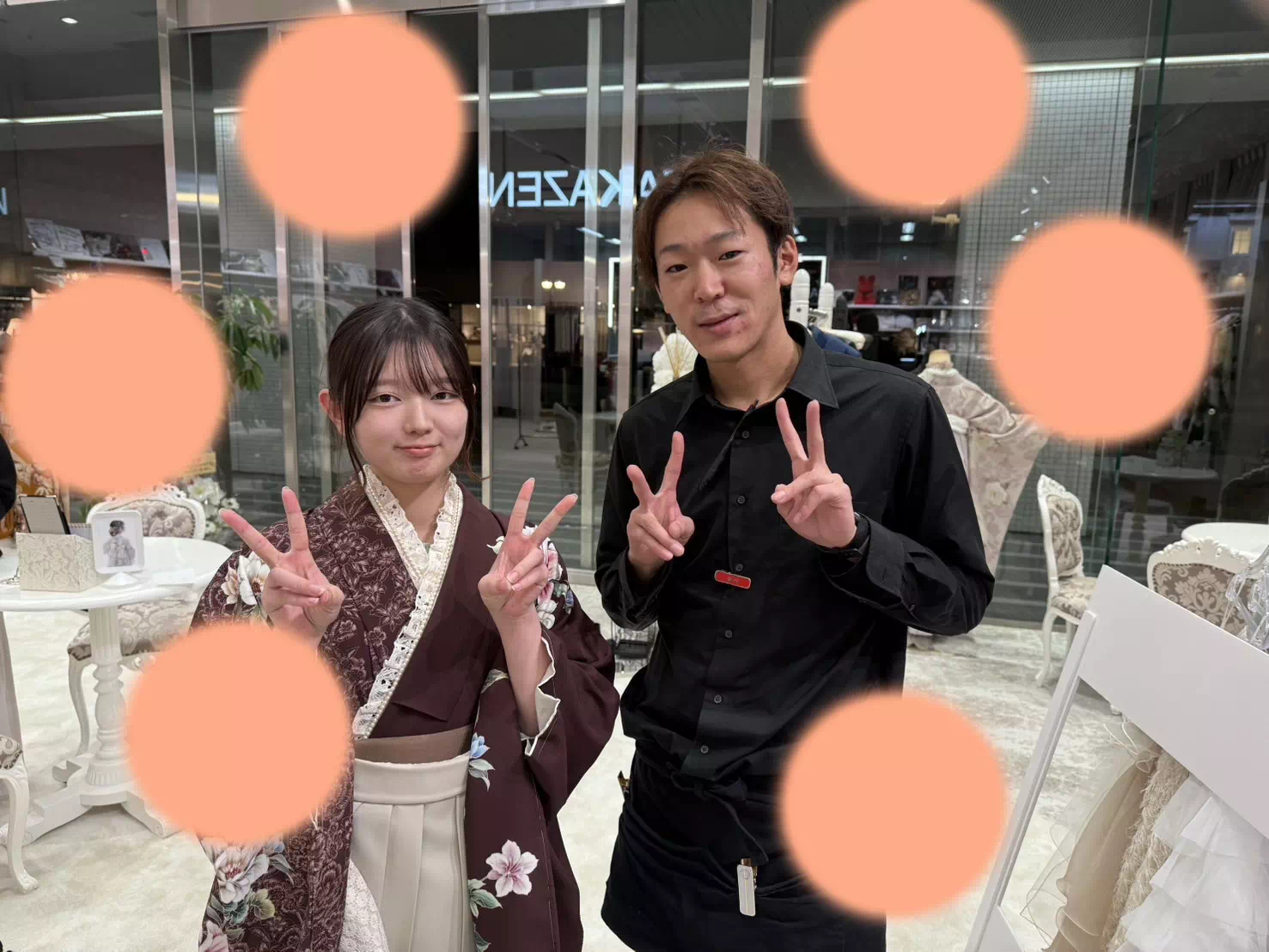 TAKAZEN神戸店　前撮り撮影会　イマドキ　カワイイ　コディネート　振袖　レンタル　袴　