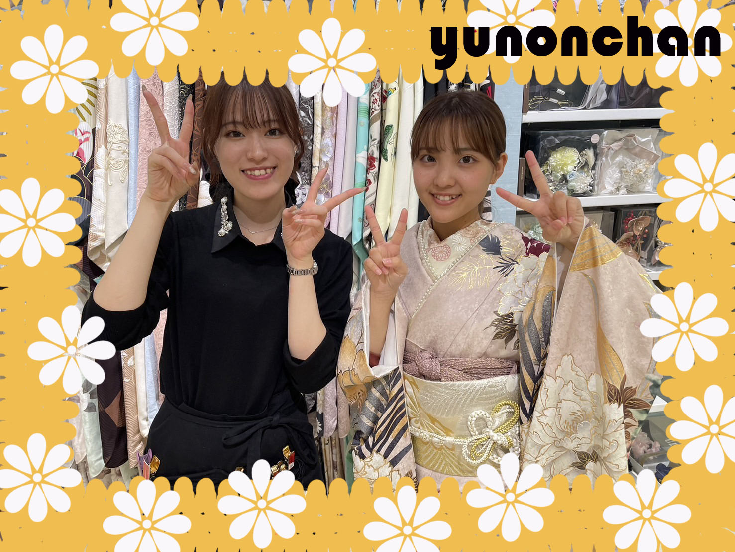 振袖レンタル　TAKAZEN堺店　TAKAZEN　くすみ古典　かわいい　