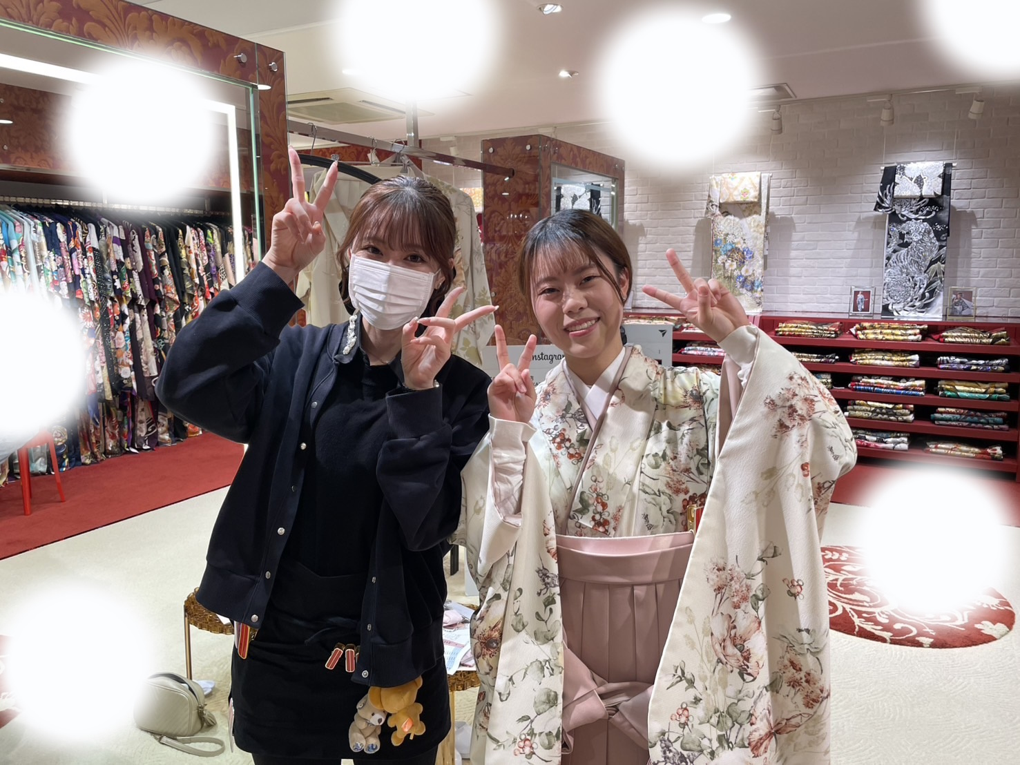 成人式　前撮り　梅田　袴　くすみカラー　かわいい　イマドキ　淡色　古典　タカゼン　撮影