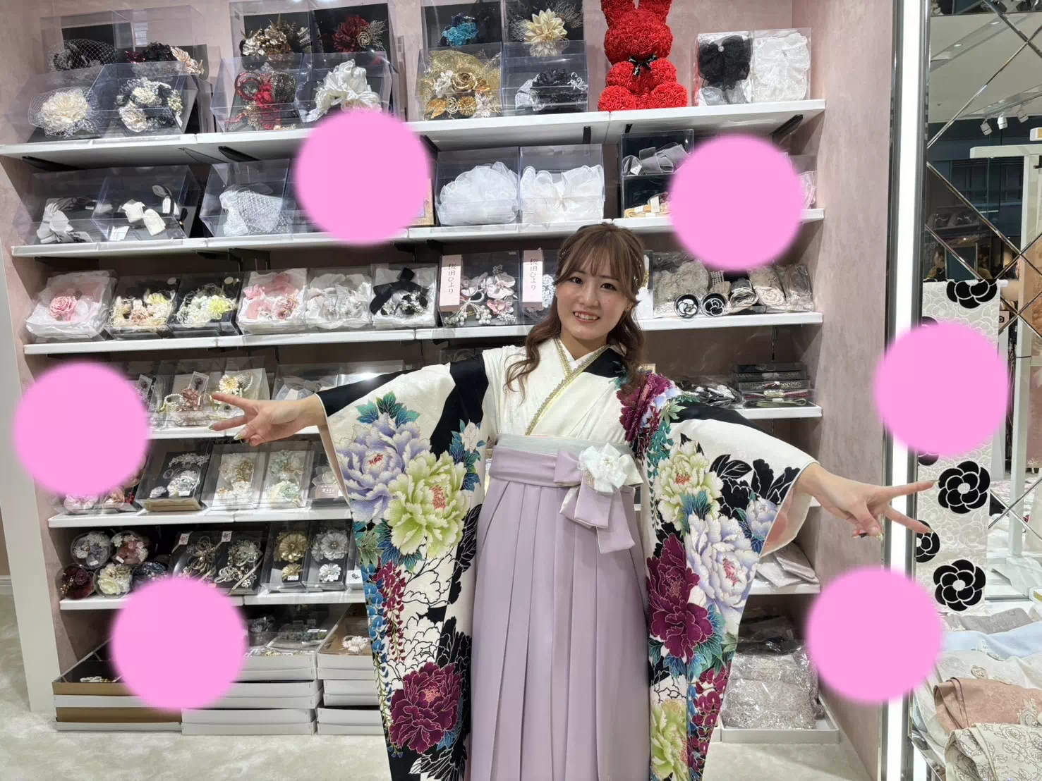TAKAZEN神戸店　前撮り撮影会　イマドキ　カワイイ　コディネート　振袖　レンタル　袴　
