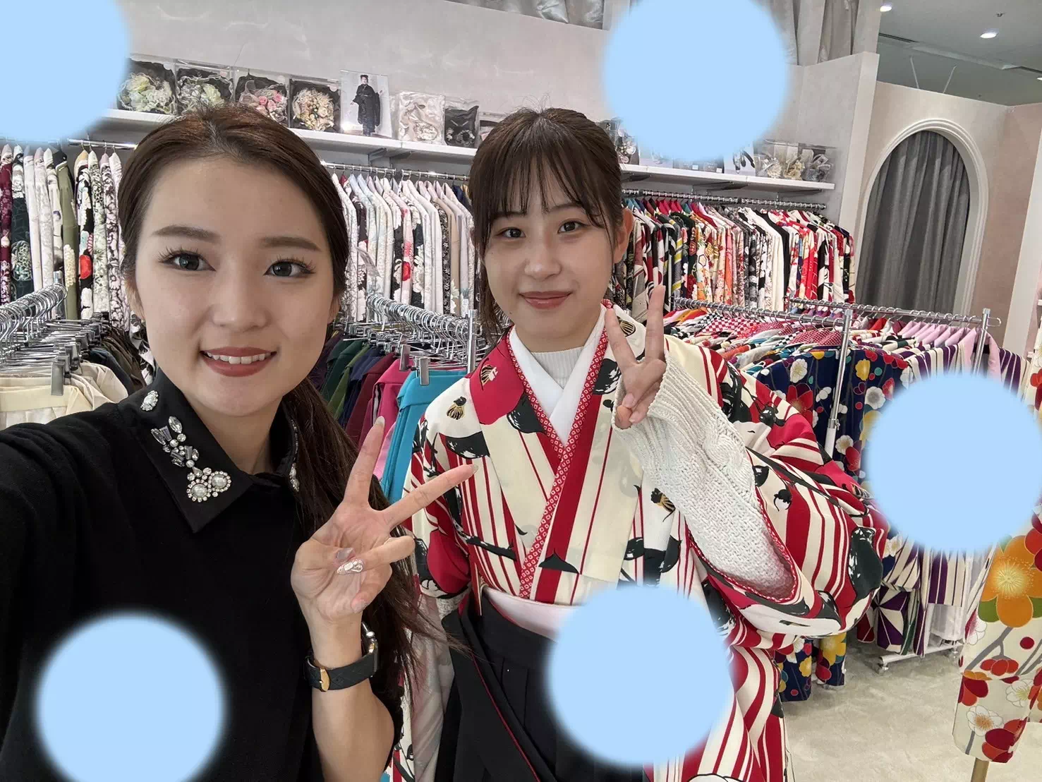 TAKAZEN神戸店　前撮り撮影会　イマドキ　カワイイ　コディネート　振袖　レンタル　袴　