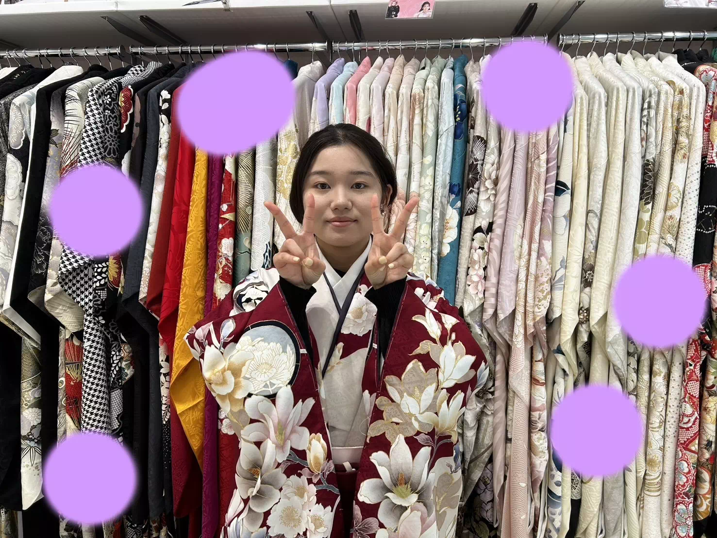 TAKAZEN神戸店　前撮り撮影会　イマドキ　カワイイ　コディネート　振袖　レンタル　袴　