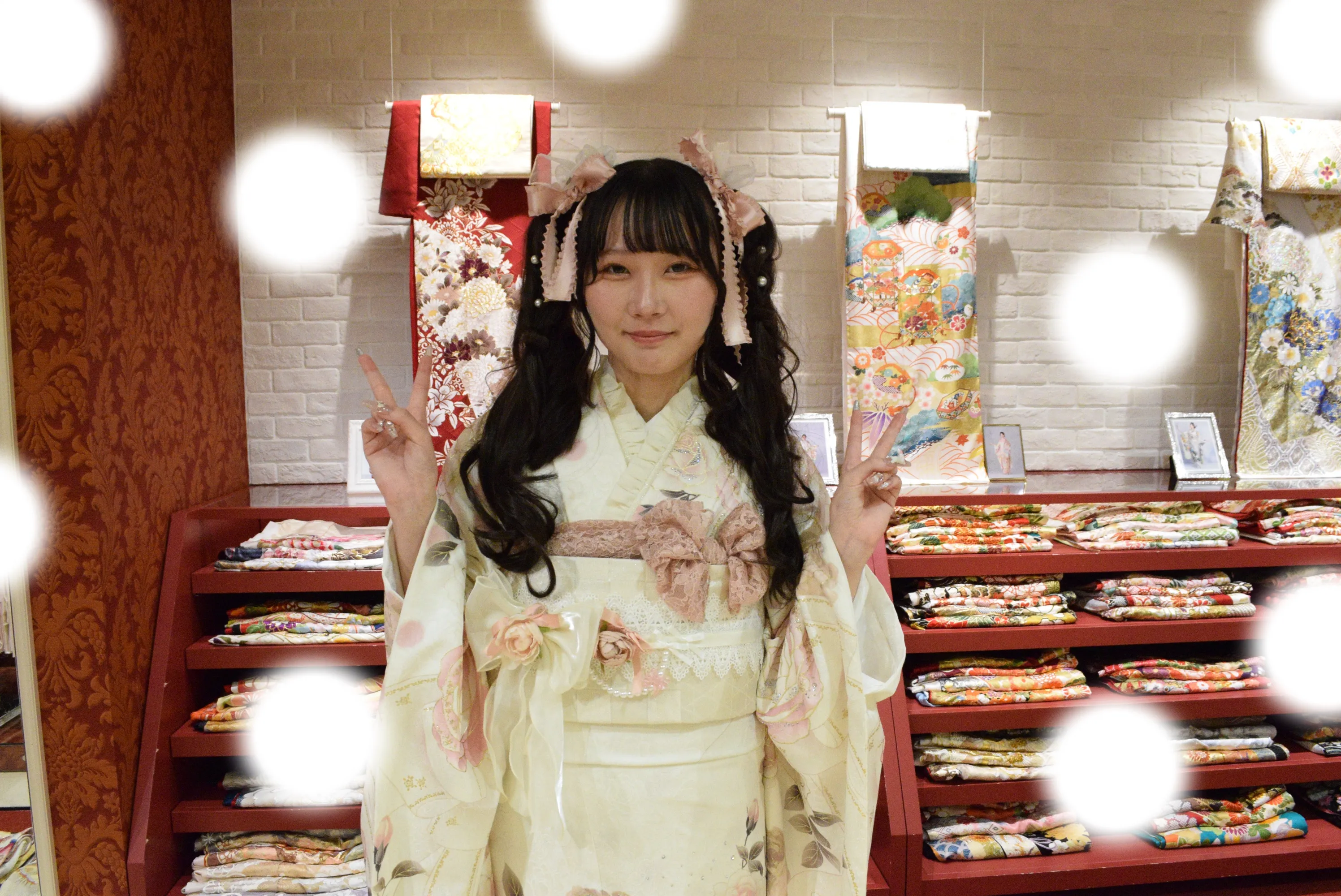 成人式　前撮り　梅田　袴　くすみカラー　かわいい　イマドキ　淡色　古典　タカゼン　撮影